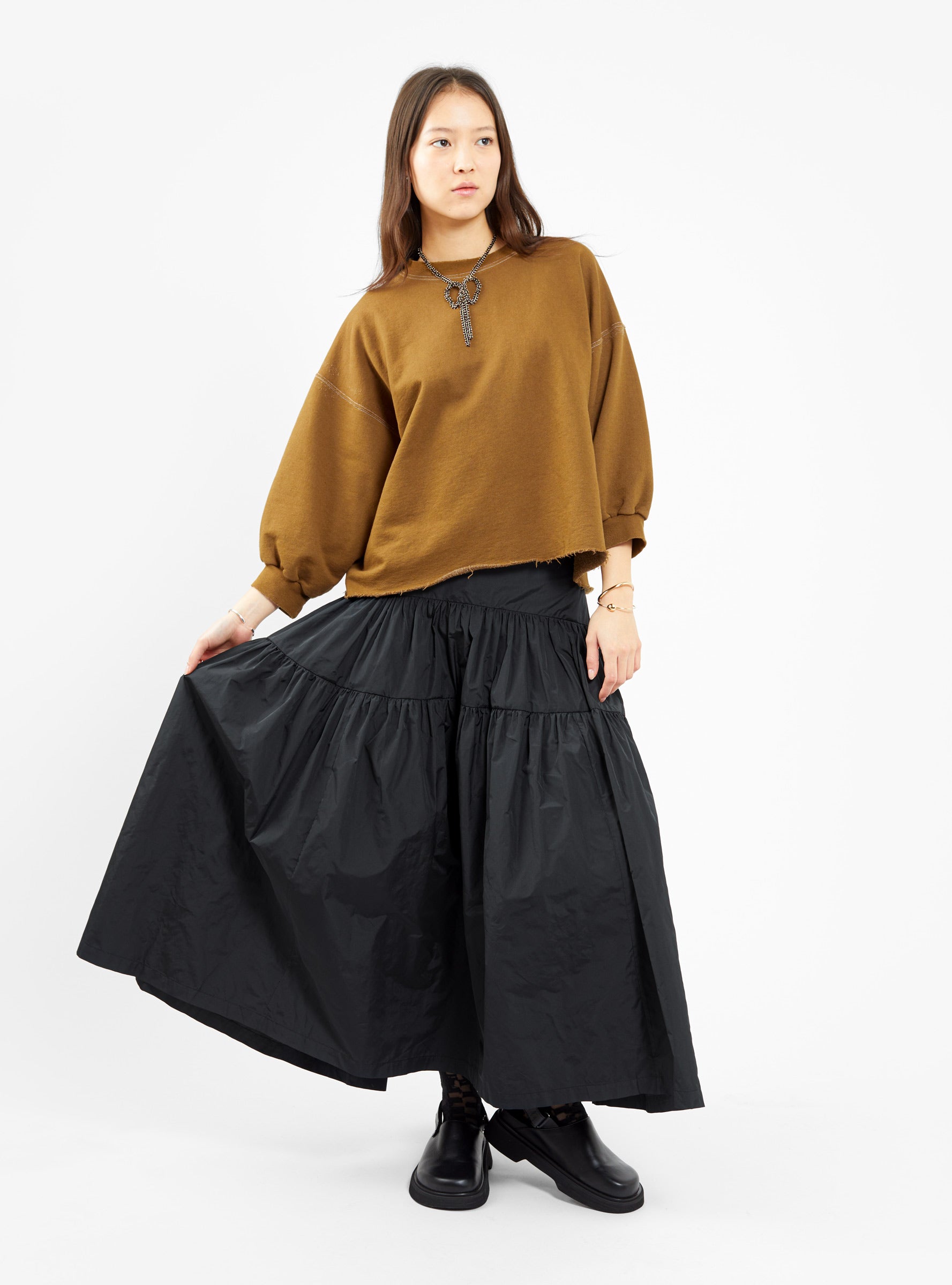  Rachel Comey Fond Sweatshirt Umber Brown - Size: M/L