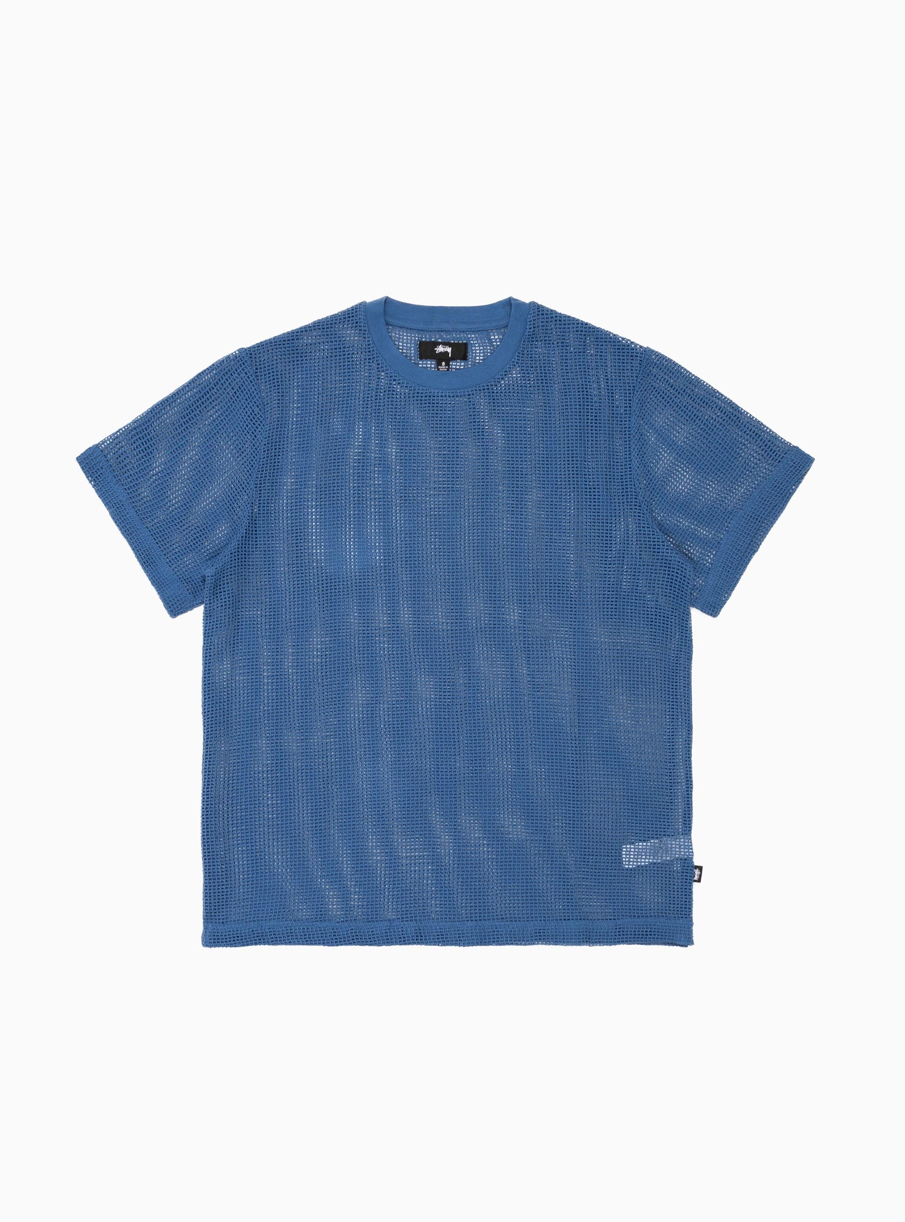  Stüssy Cotton Mesh T-shirt Ocean Blue