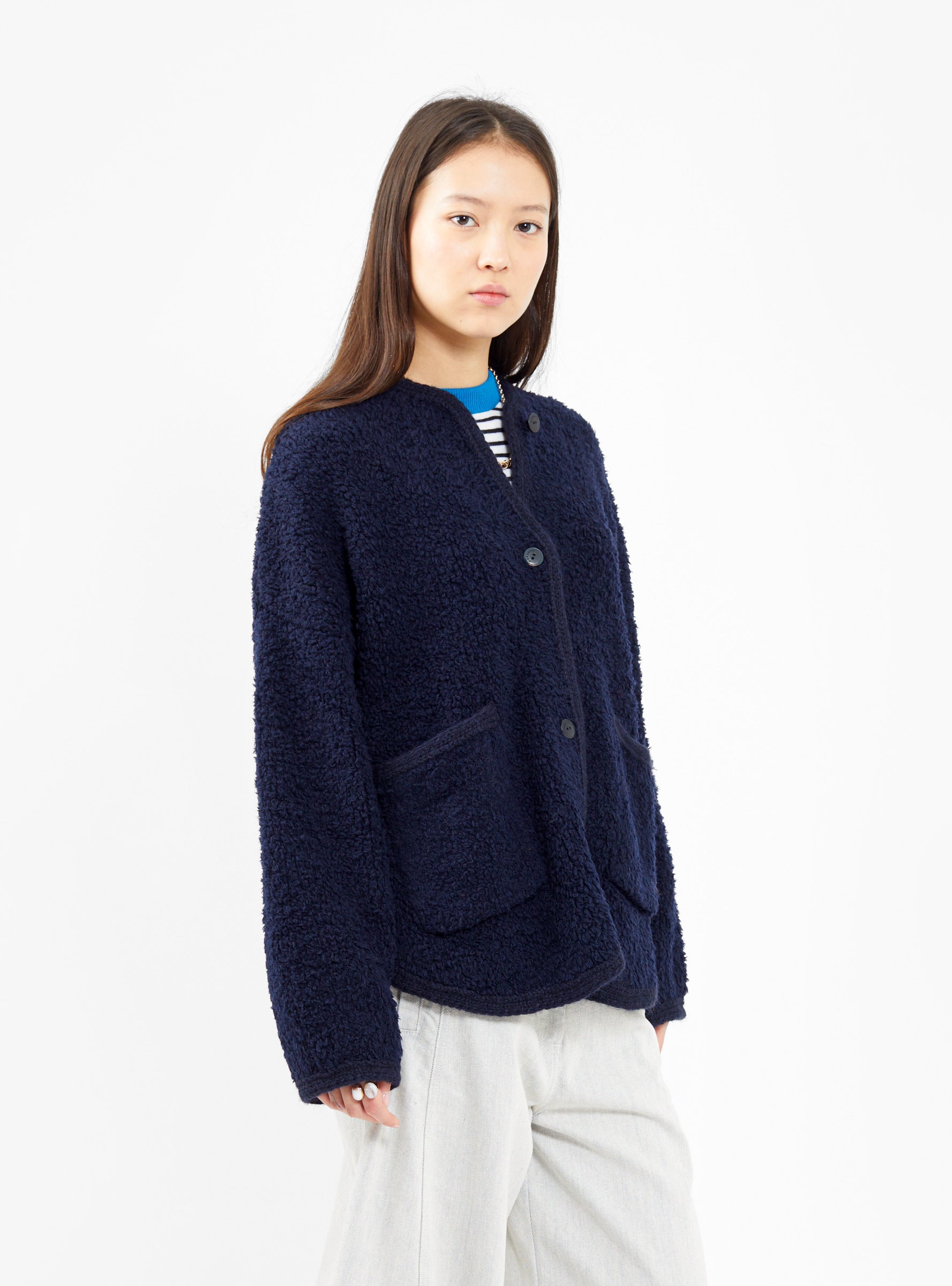  Cordera Wool Teddy Jacket Navy