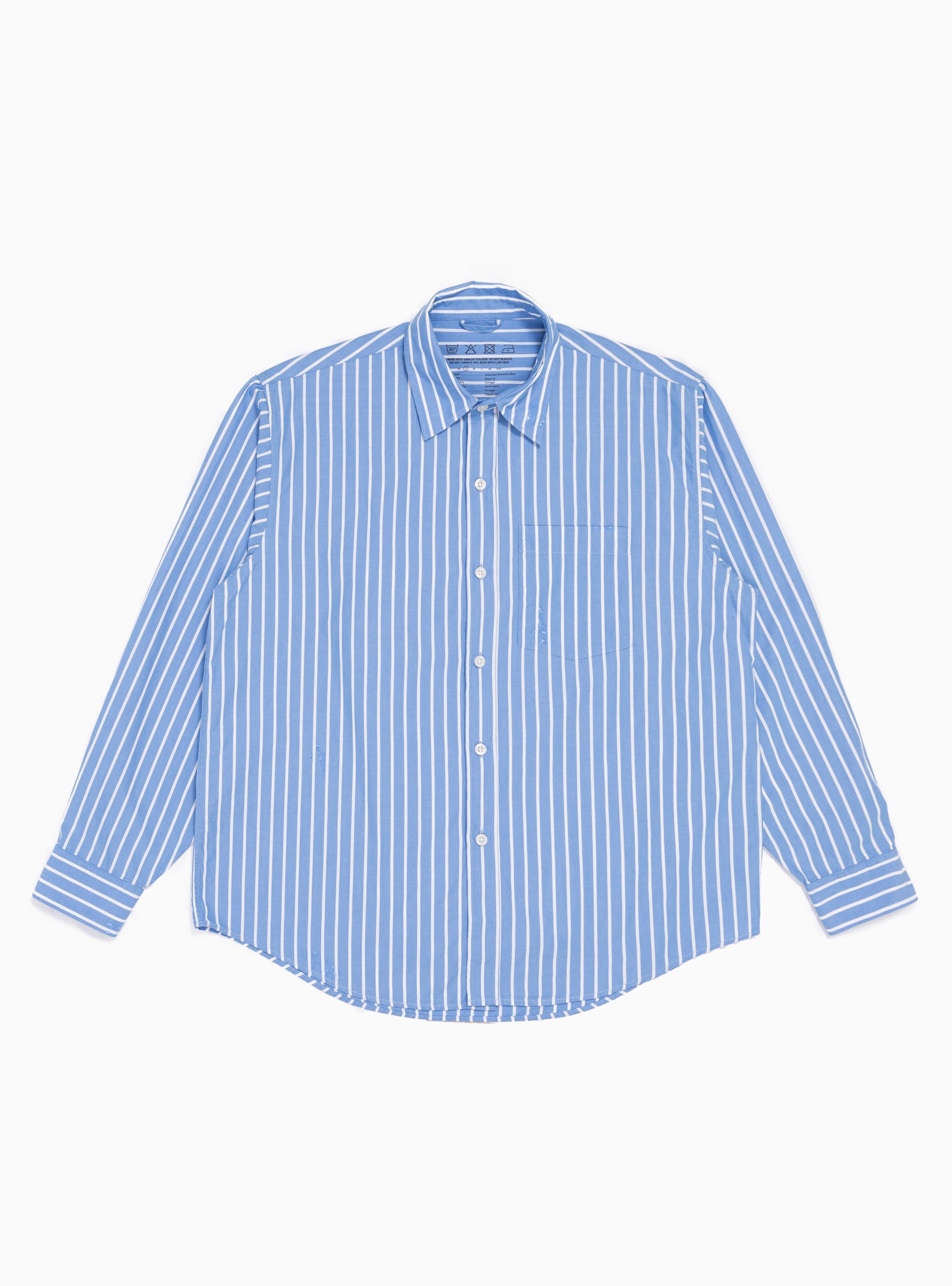  mfpen Destroyed Executive Shirt Blue Stripe