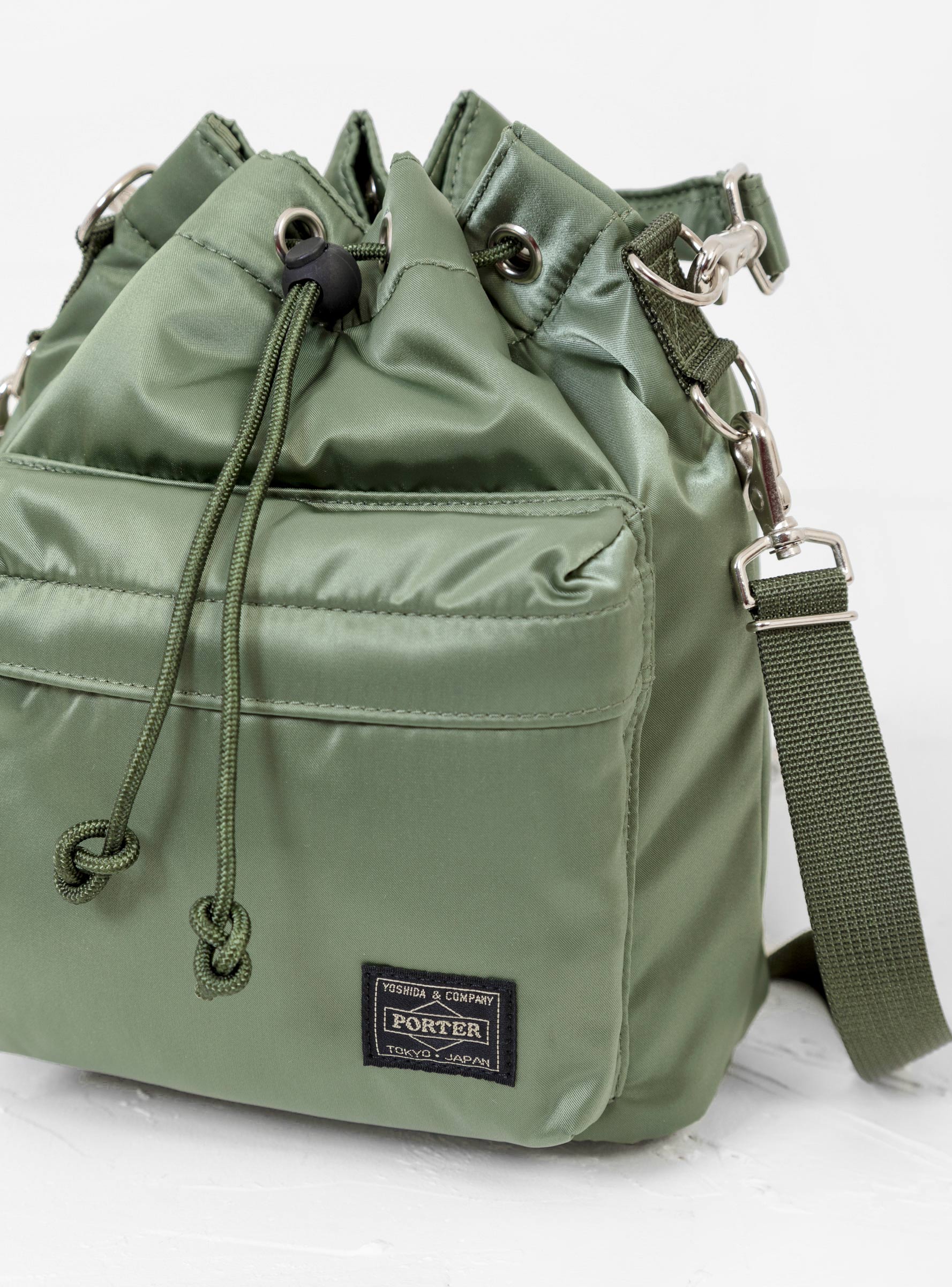  Porter Yoshida & Co. Balloon Sac Bag Sage Green