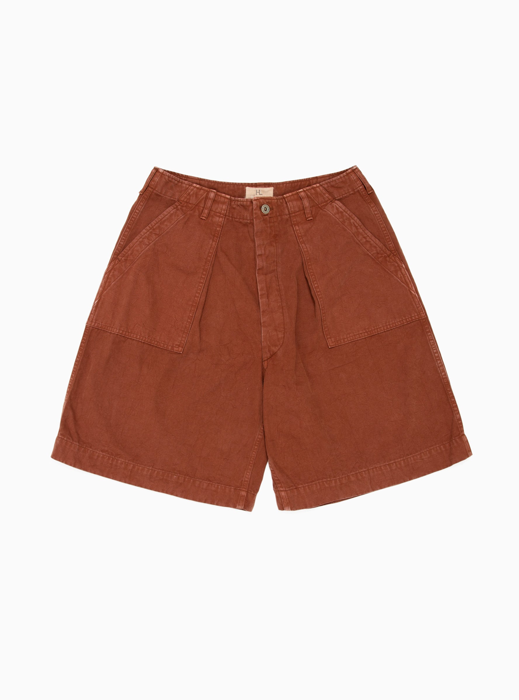  HERILL Duck Utility Shorts Brown