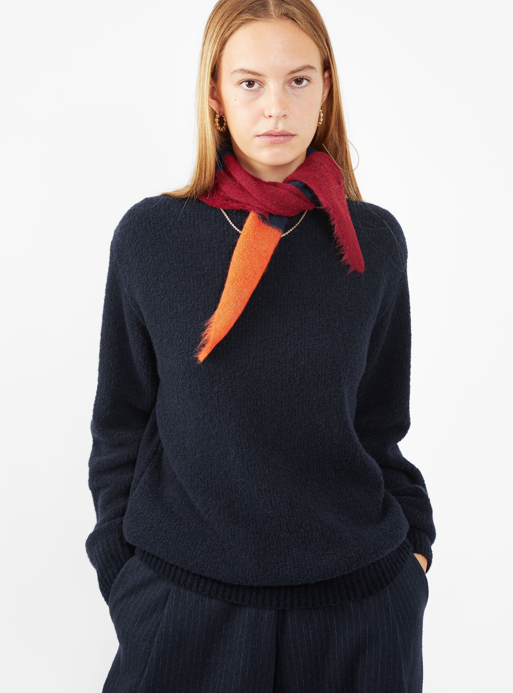  Rachel Comey Vetta Scarf Navy