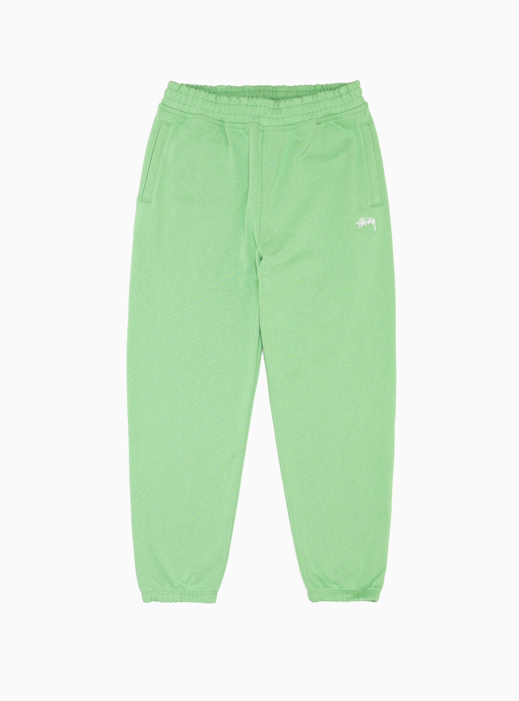  Stüssy Stock Logo Sweatpants Green