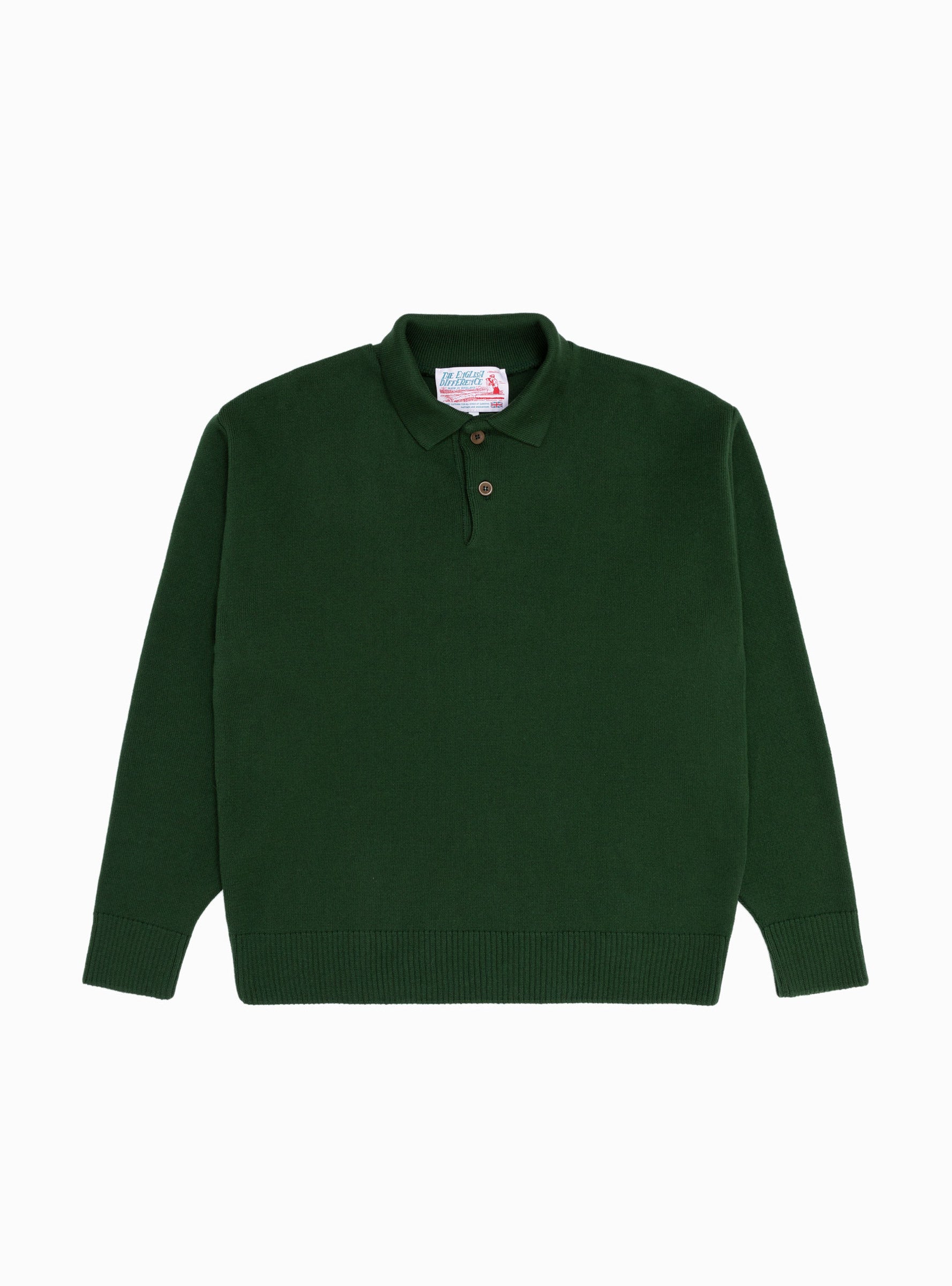  The English Difference Polo Sweater Conifer