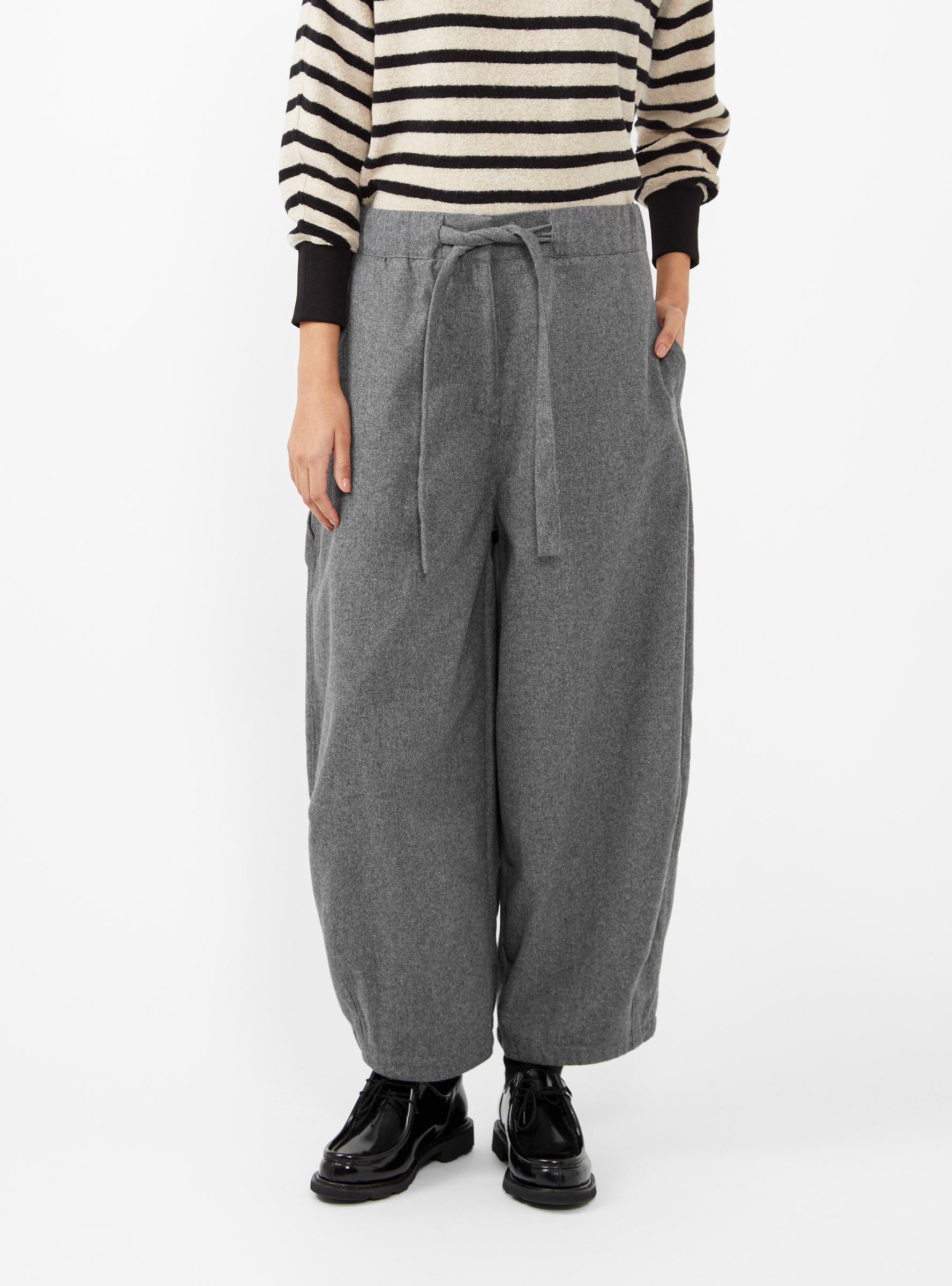  Girls of Dust Sultan Wool Flannel Trousers Grey