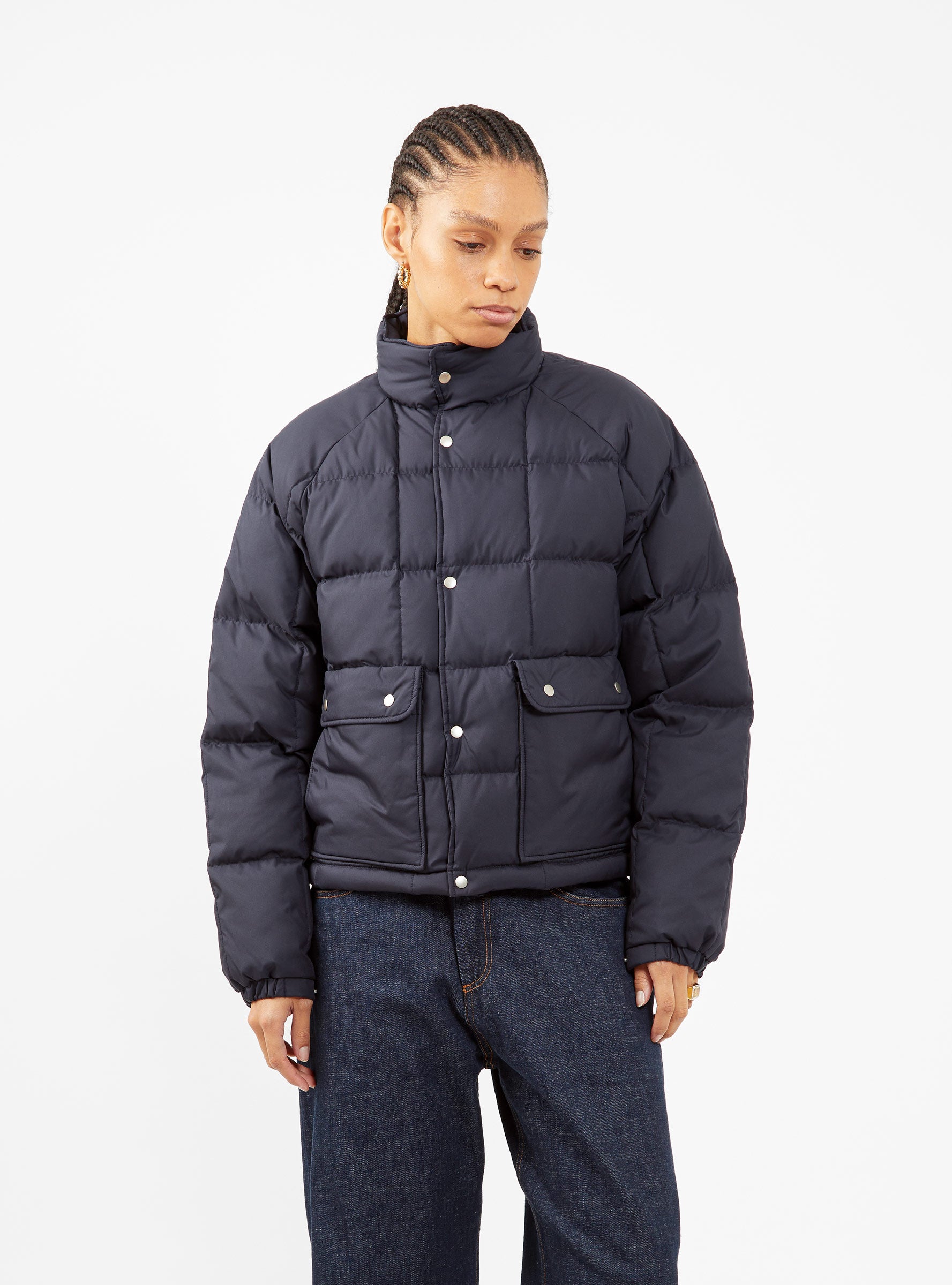  BEAMS BOY Down Jacket Navy