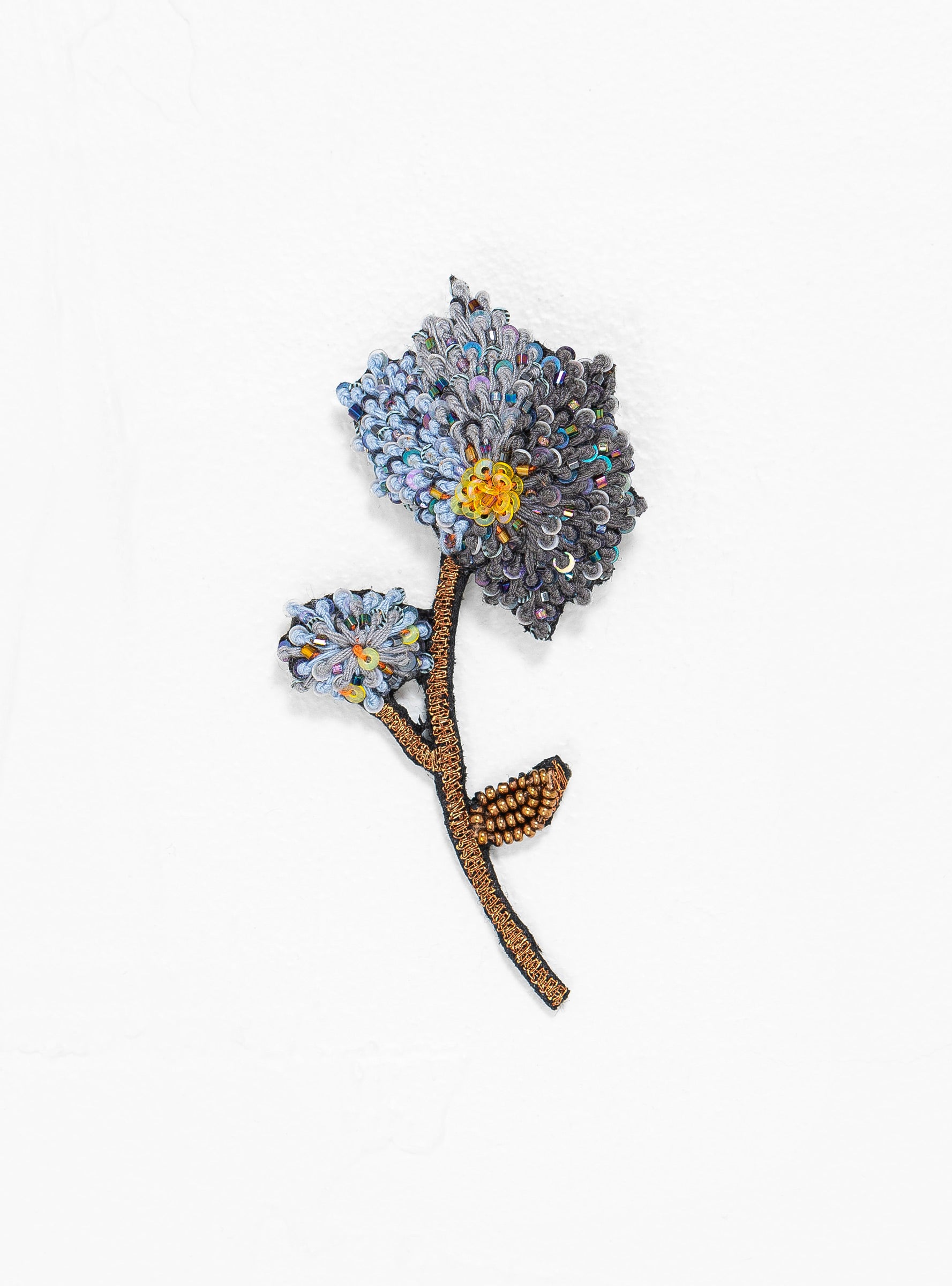  Trovelore Hydrangea Flower Brooch Blue