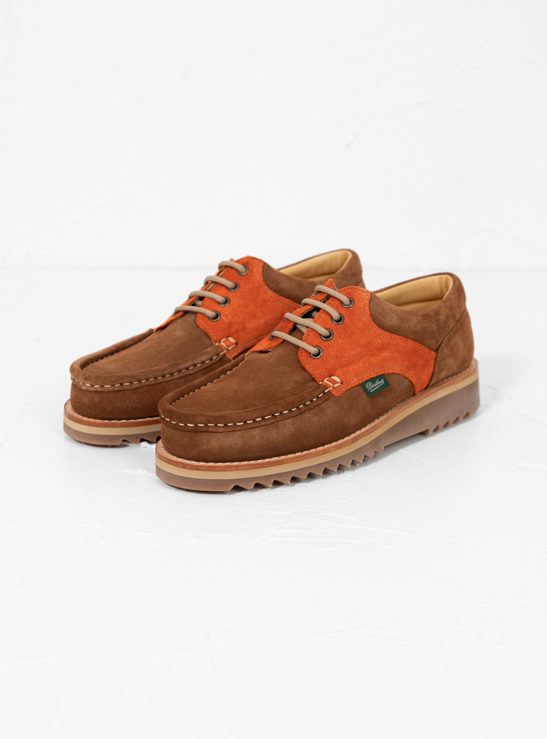Paraboot Paraboot Thiers Suede Shoes Sand & Orange - Size: UK 11