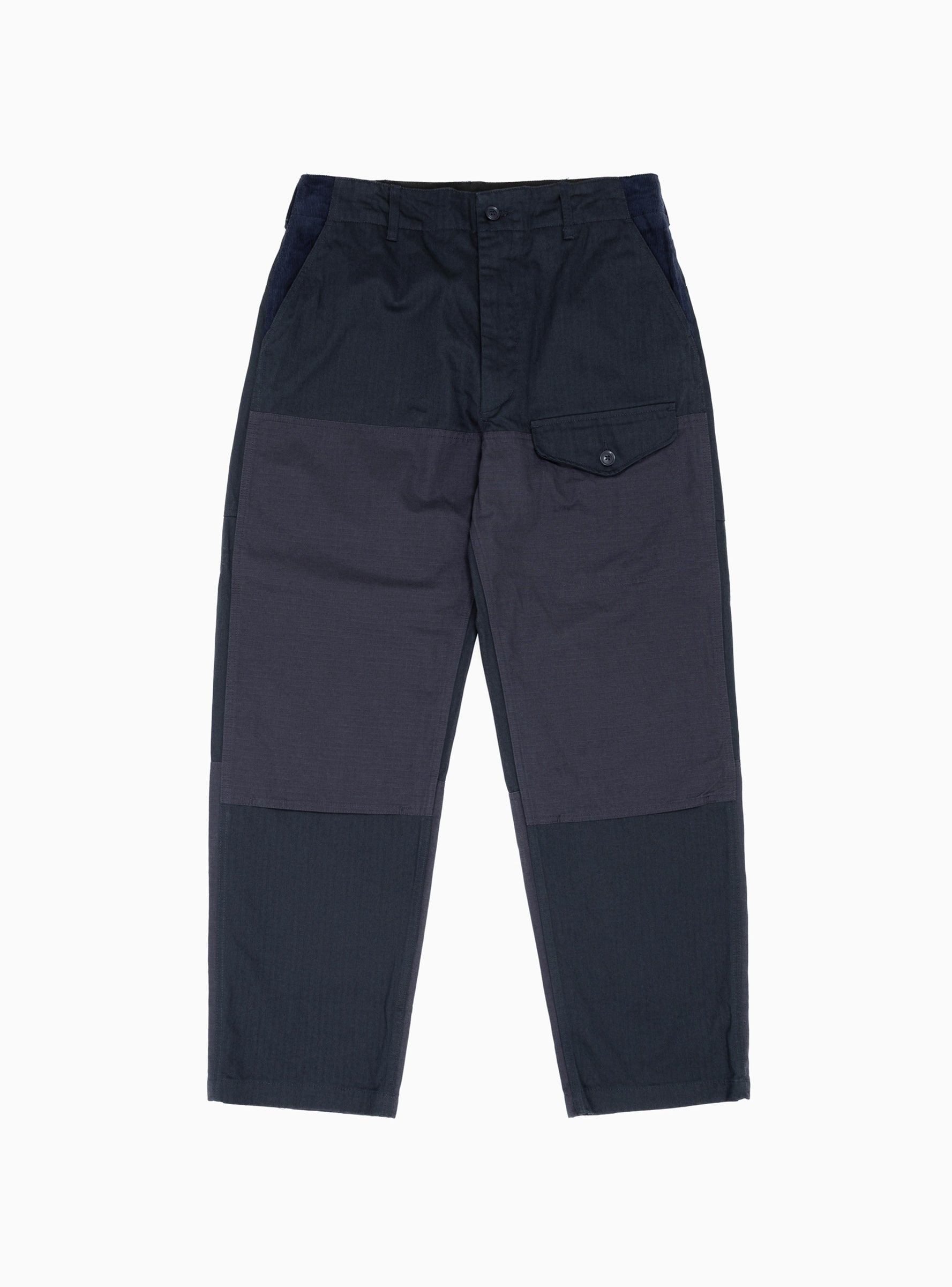  Engineered Garments Field Herringbone Twill Trousers Dark Navy