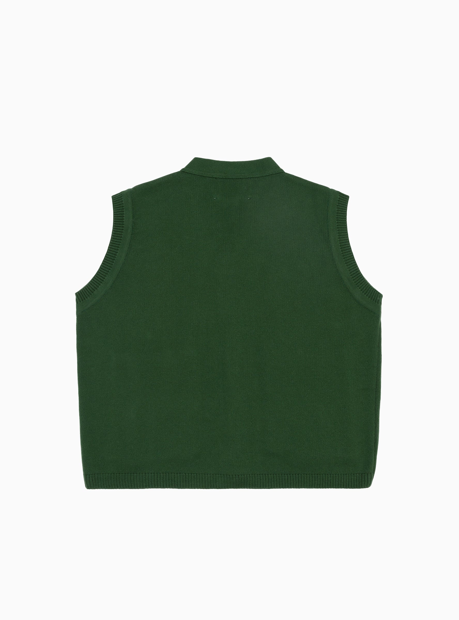  The English Difference Pocket Sweater Vest Conifer - Size: Small