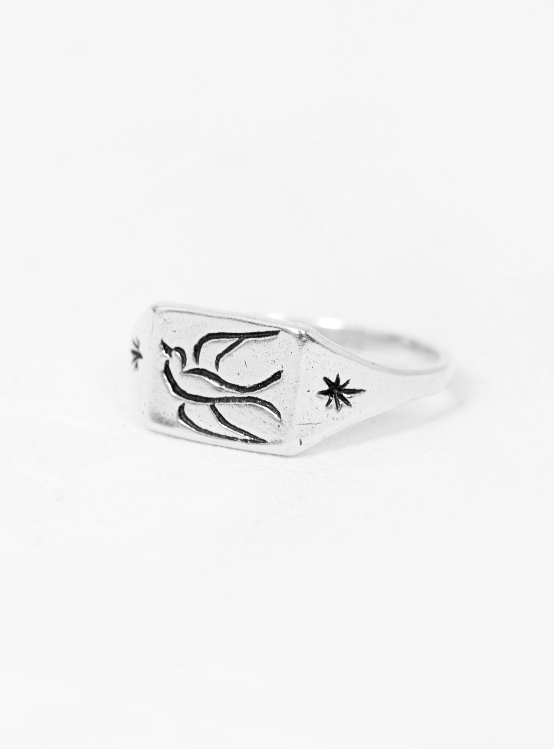  LHN Jewelry Small Swallow Ring Silver