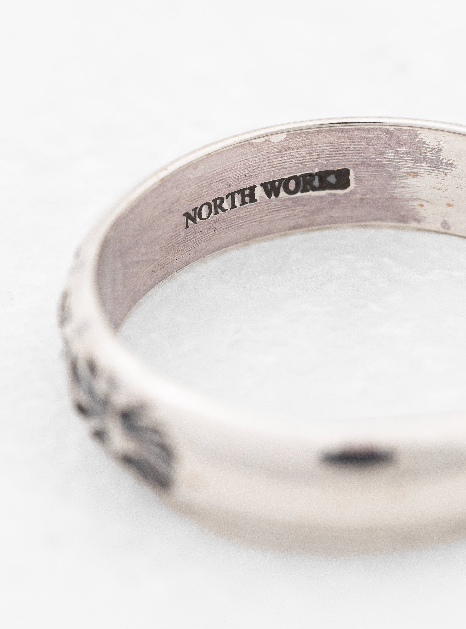  NORTH WORKS Engraved Ring A Silver - 14