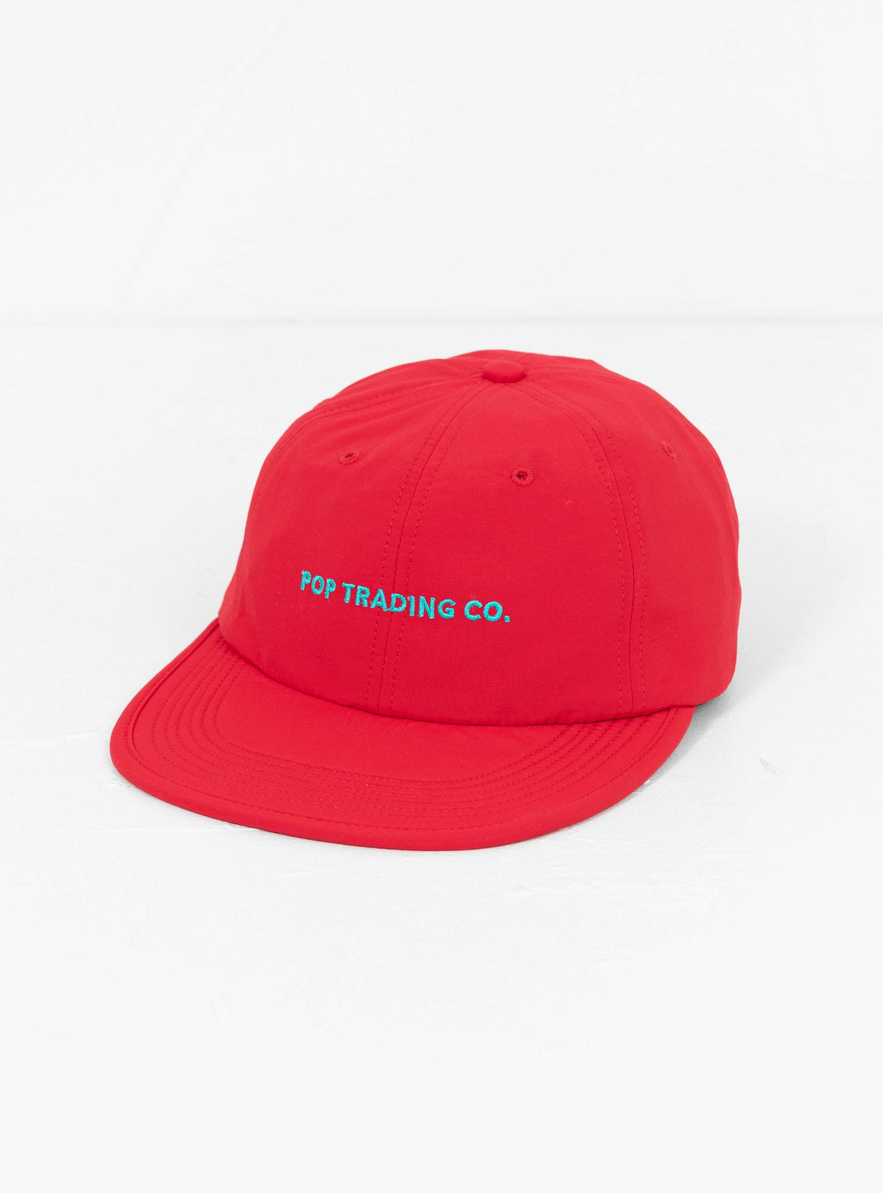  Pop Trading Company Flexfoam 6 Panel Hat Rio Red & Peacock Green