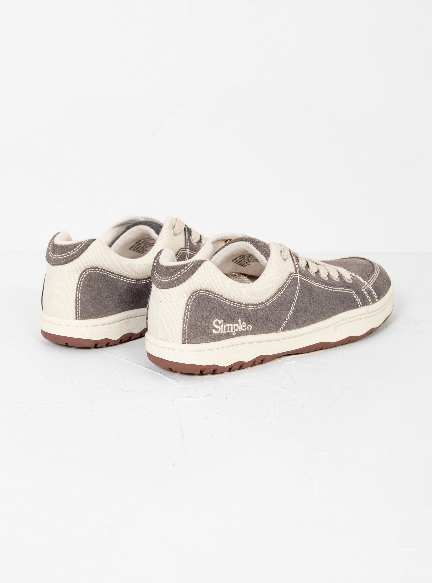  Simple OS Sneakers Taupe Grey - Size: UK 7