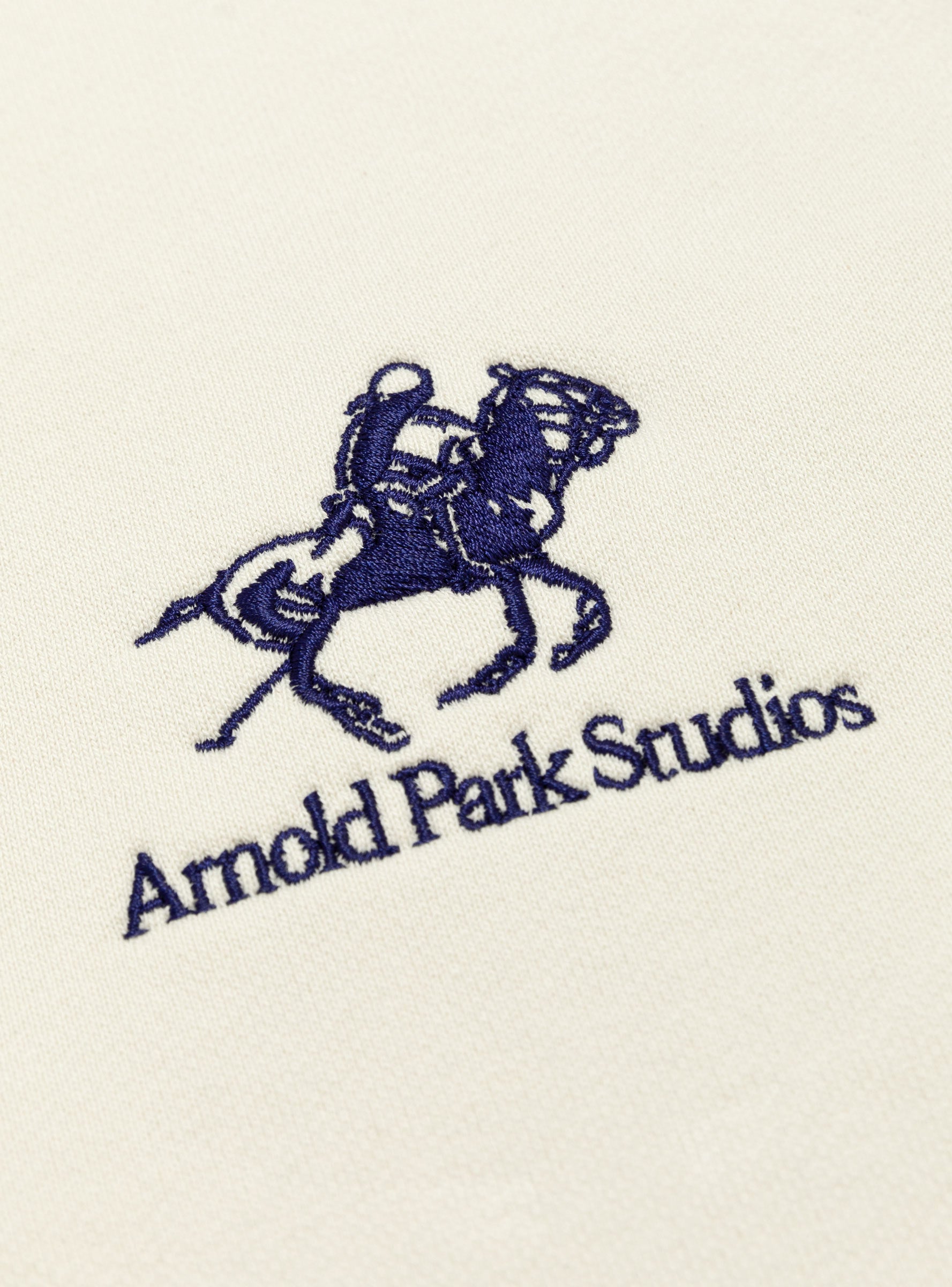  Arnold Park Studios Pony Logo Sweatshirt Antique White - Size: Small