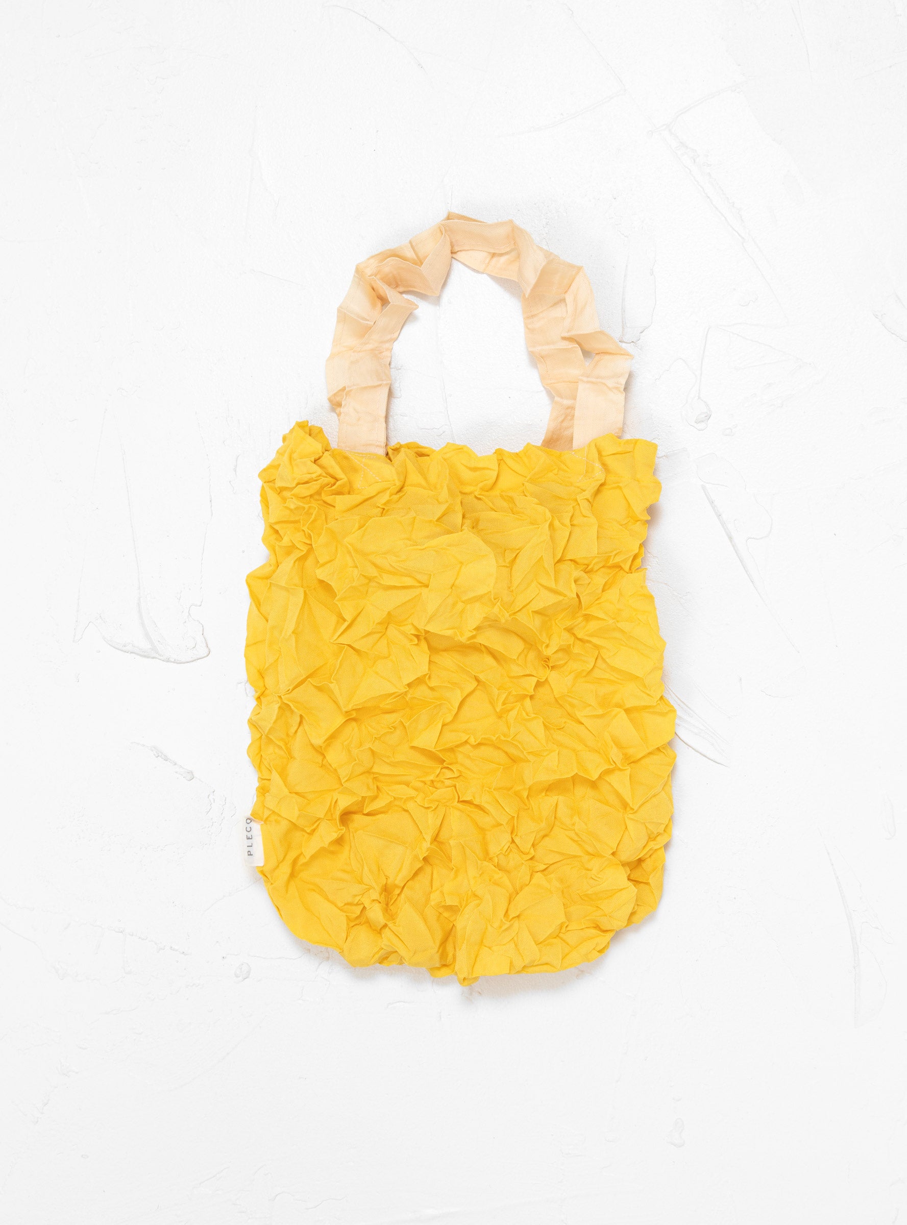  PLECO Kusha Crumpled Tote Bag Yellow