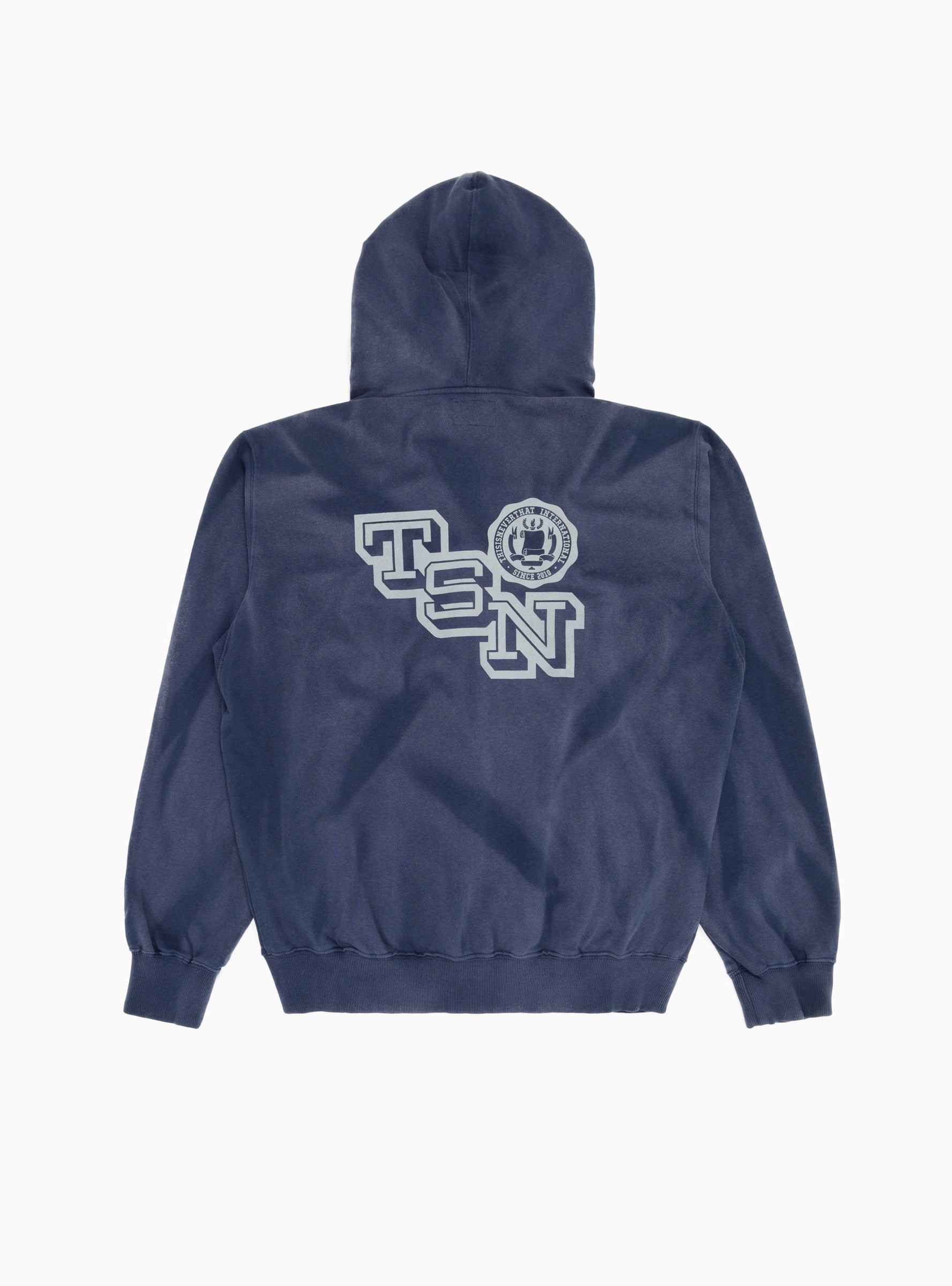  thisisneverthat Faded Zip Up Hoodie Navy