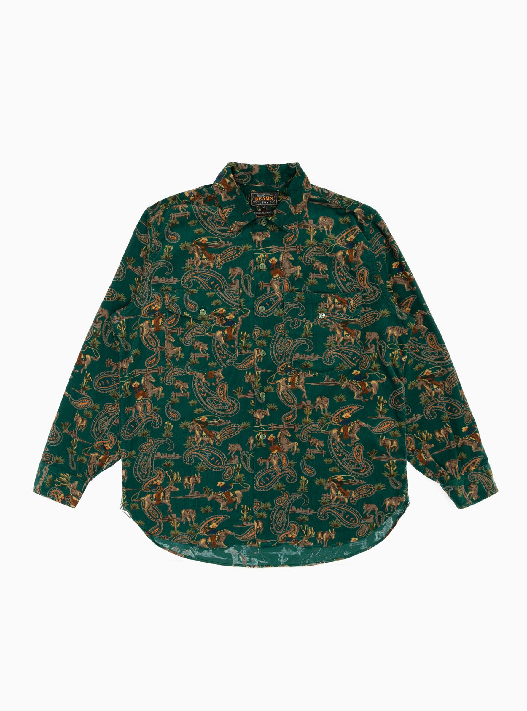  Beams Plus WORK Cowboy Shirt Green