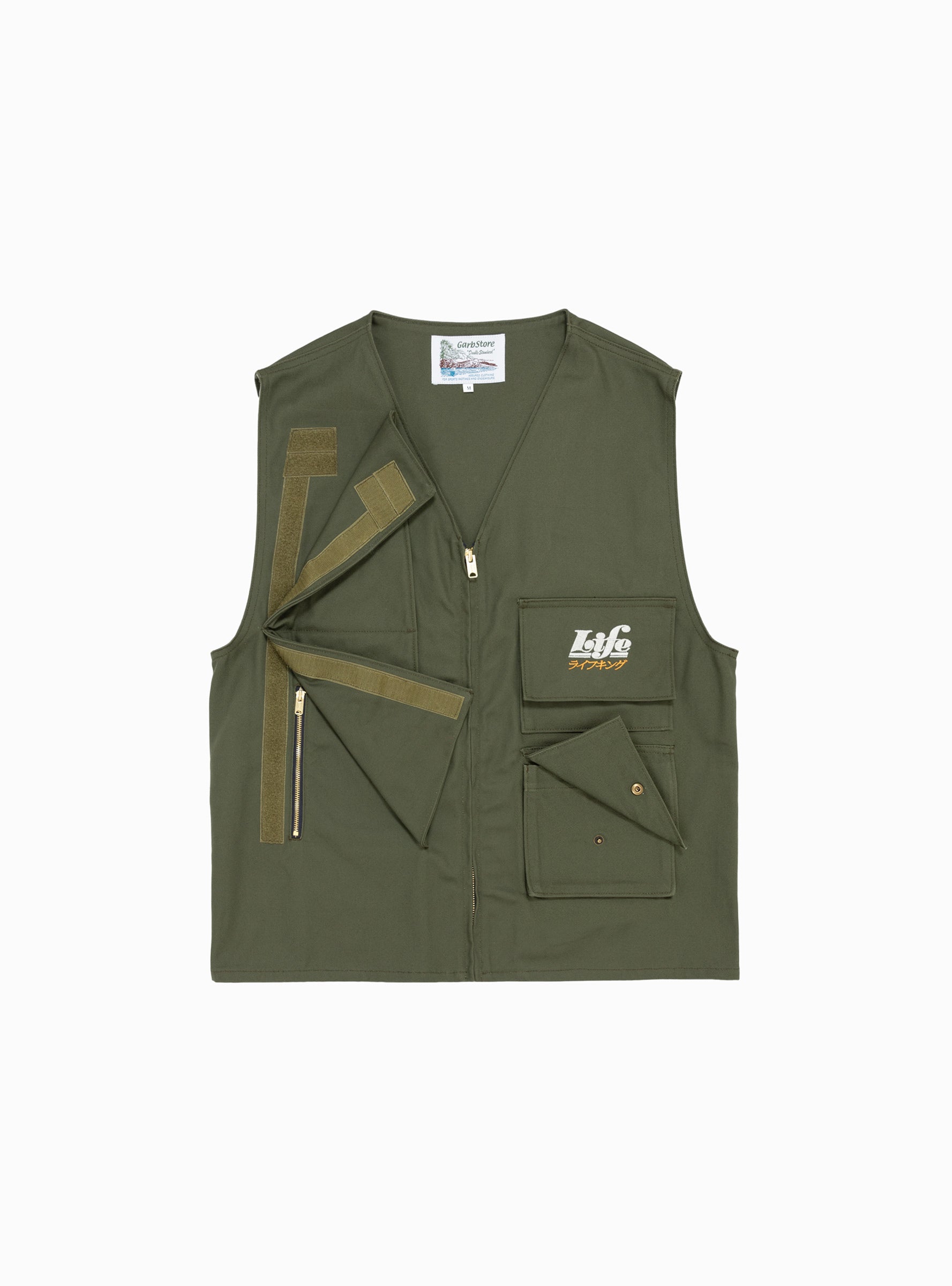  Garbstore Life Vest Olive - Size: XL