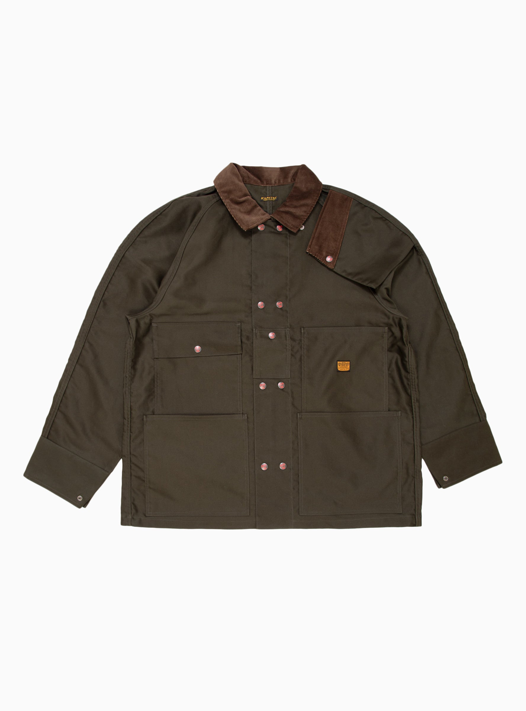  Kapital Moleskin Propeller Coverall Khaki