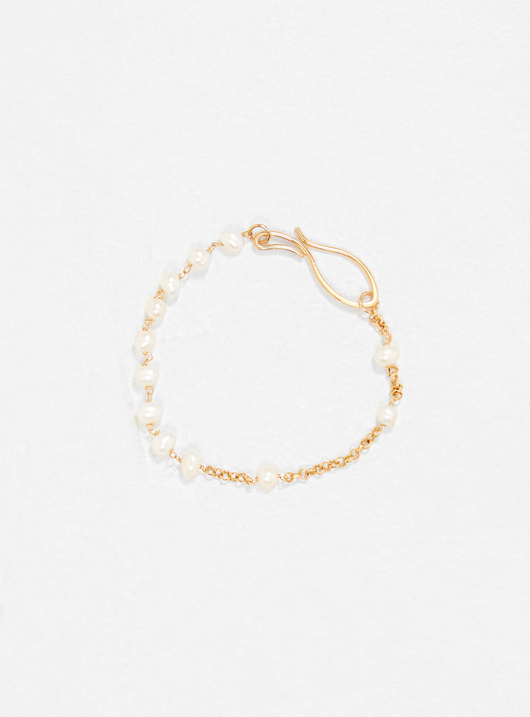  Helena Rohner x Steve Mono Pearl Gold Plated Bracelet