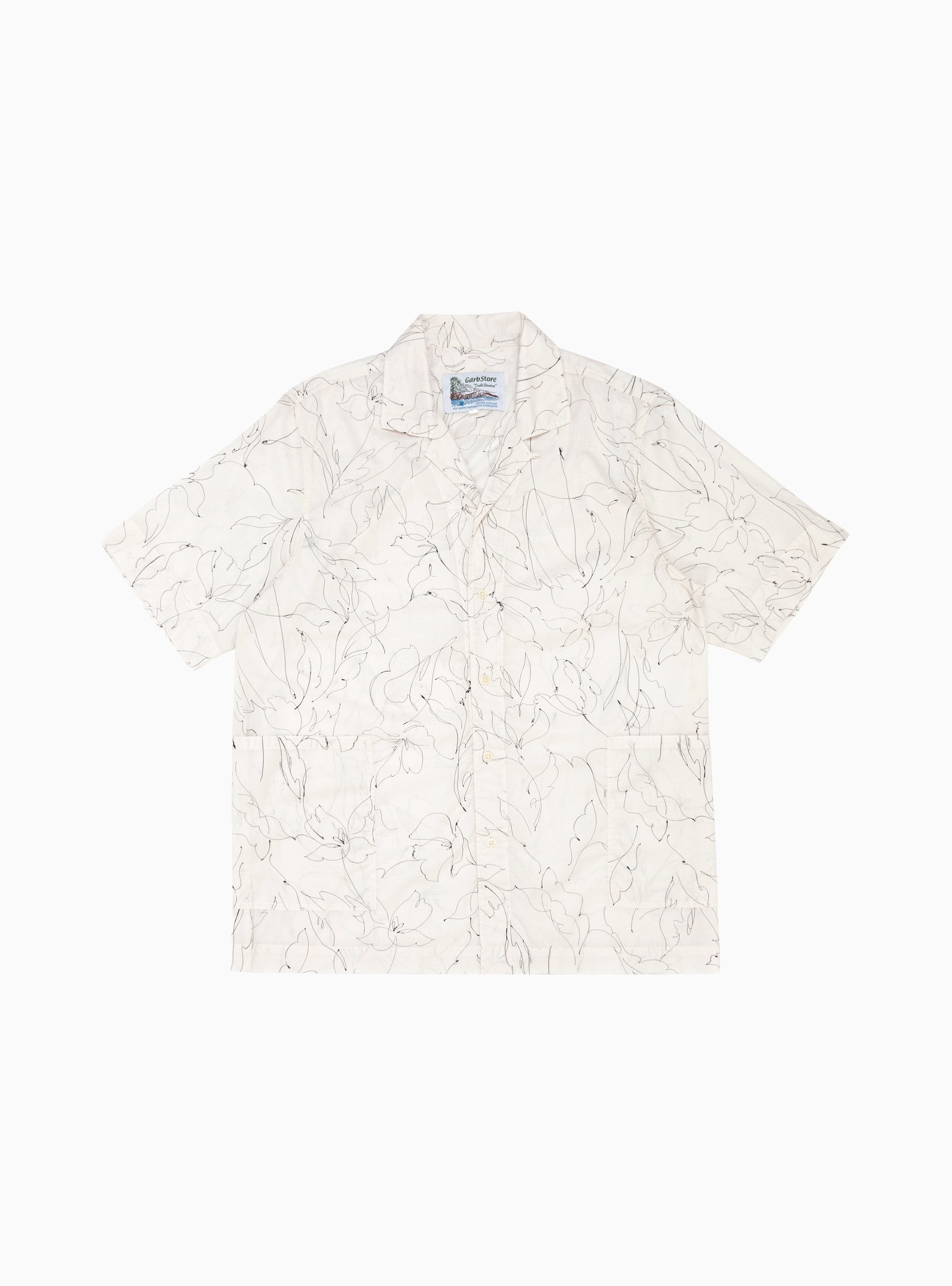  Garbstore Kabana Shirt White Floral