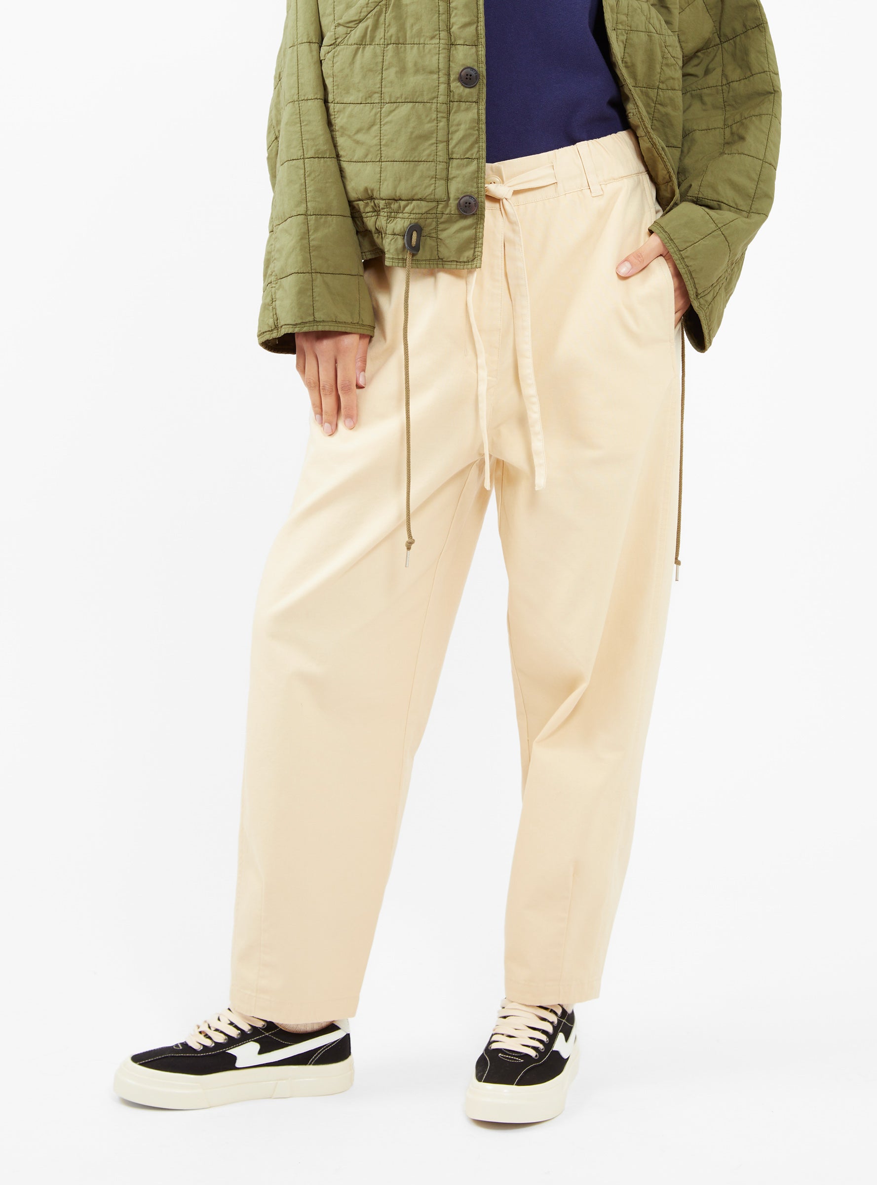  Girls of Dust Pasha Cotton Trousers Beige