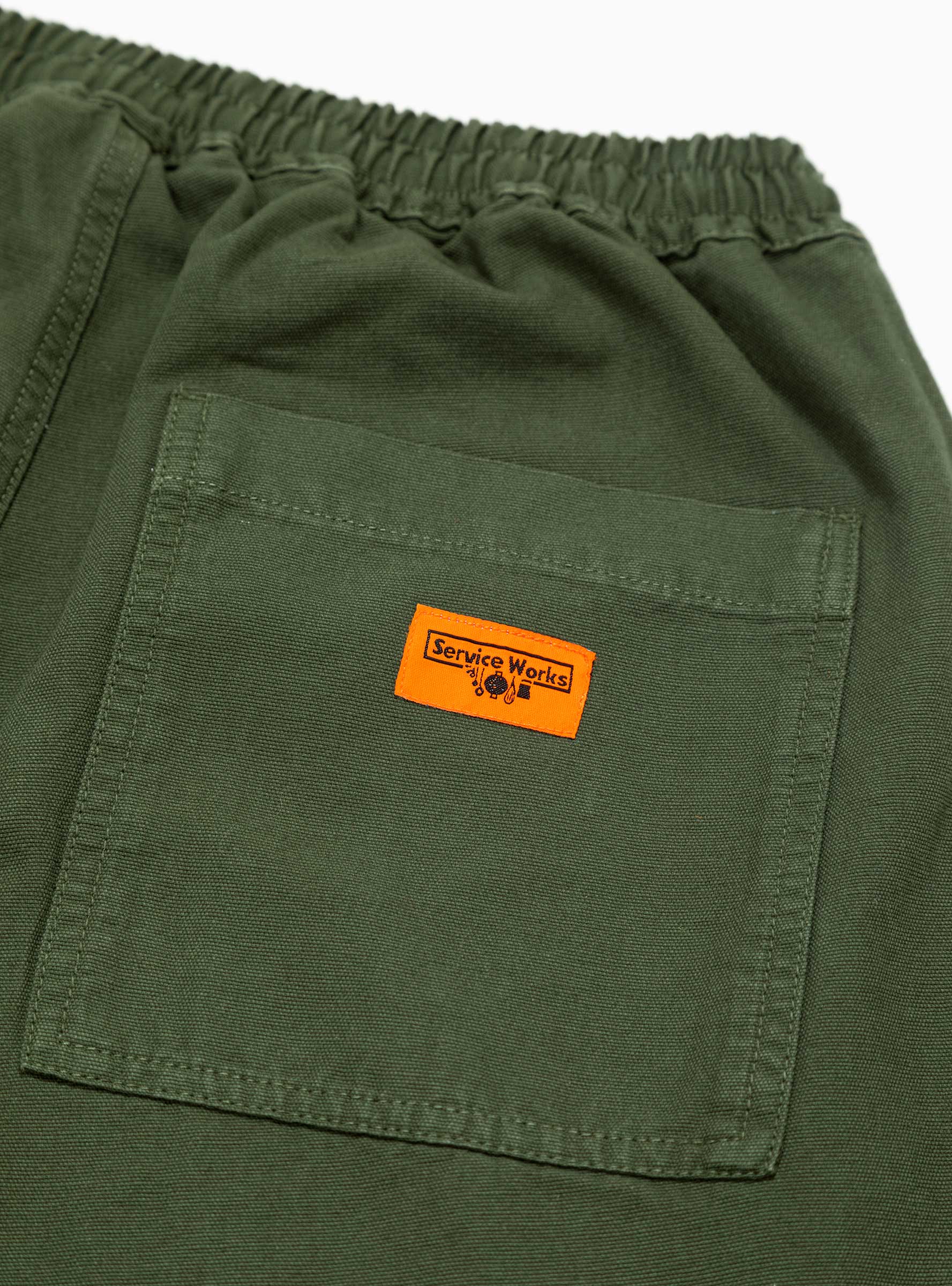 Service Works Service Works Classic Chef Trousers Olive - Size: Large