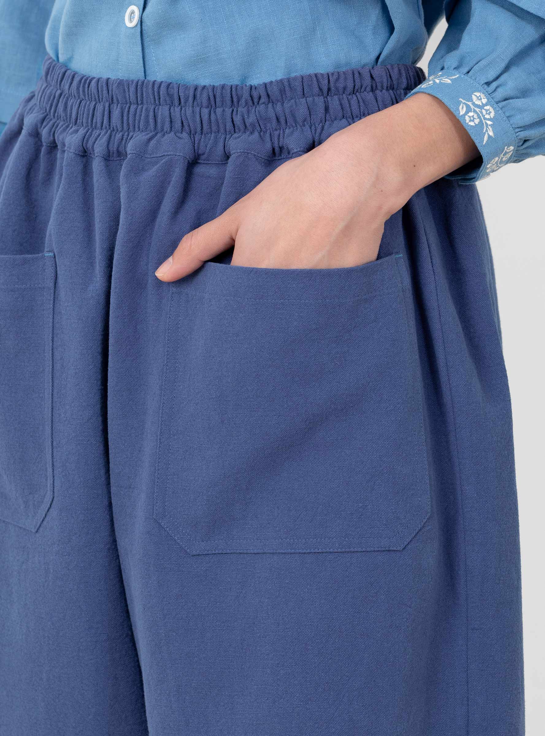  Sideline Mary Trousers Indigo - Size: XS