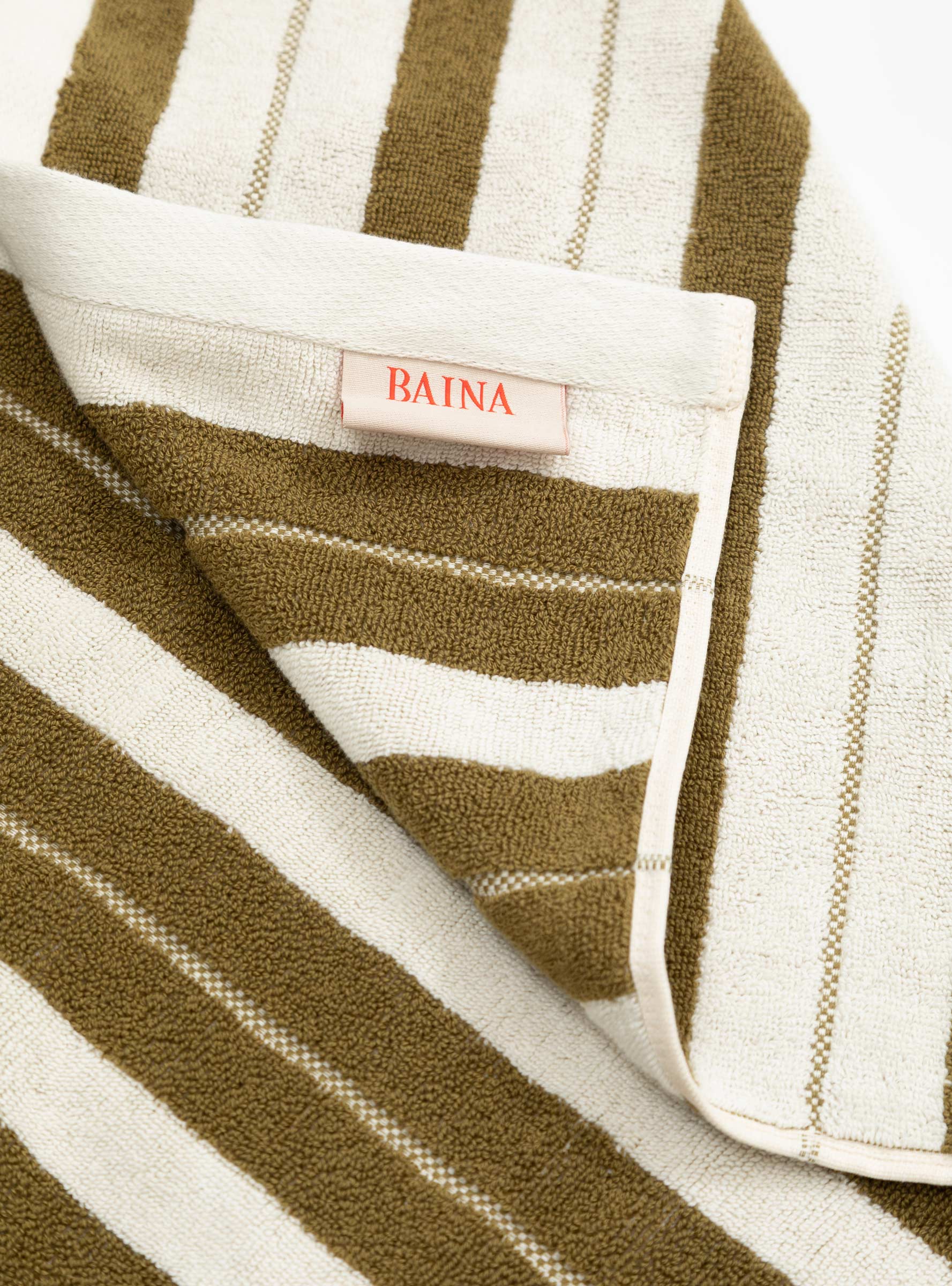  BAINA Franklin Bath Towel Caper & Chalk