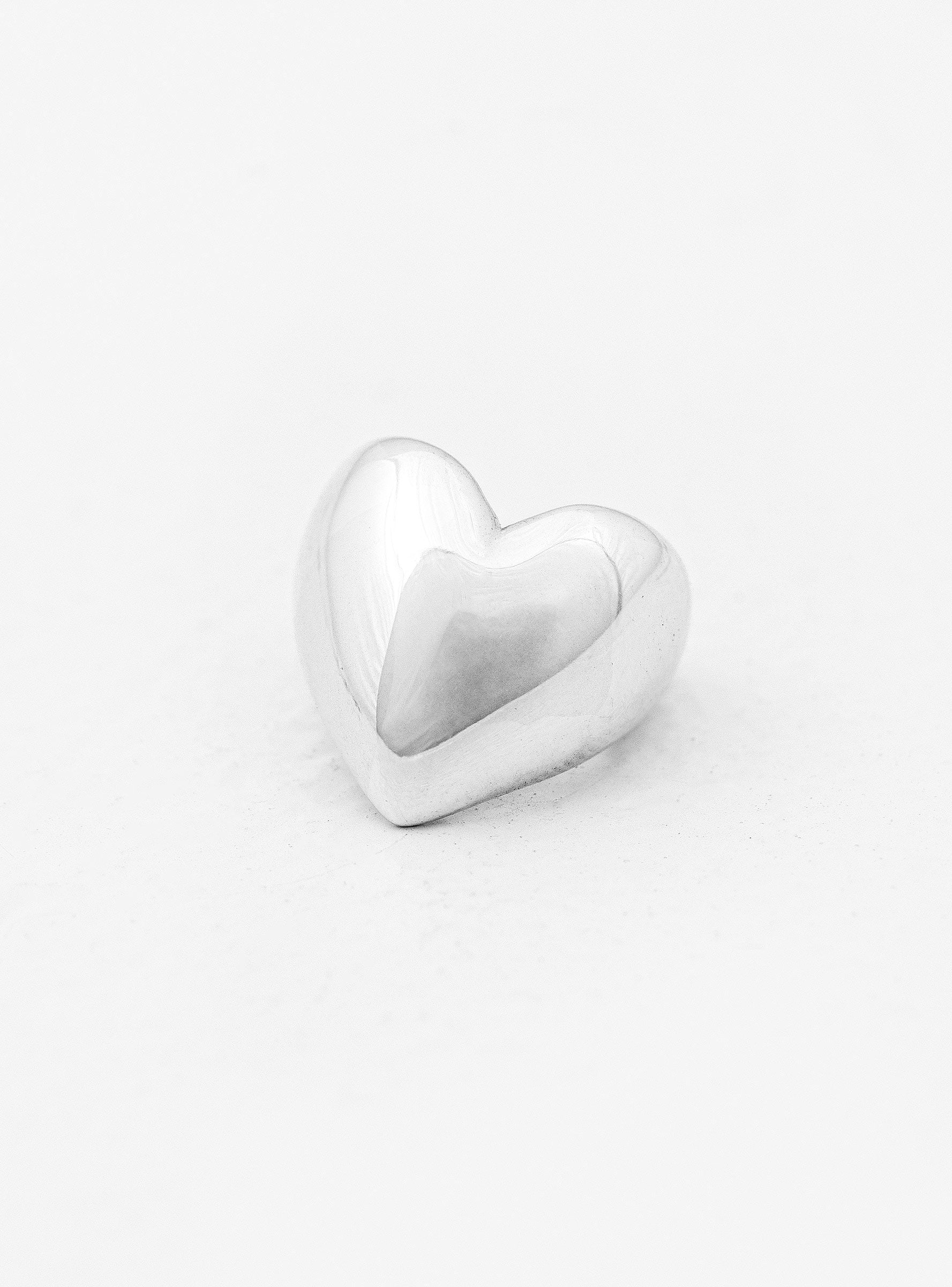  Annika Inez Heart Silver Earcuff