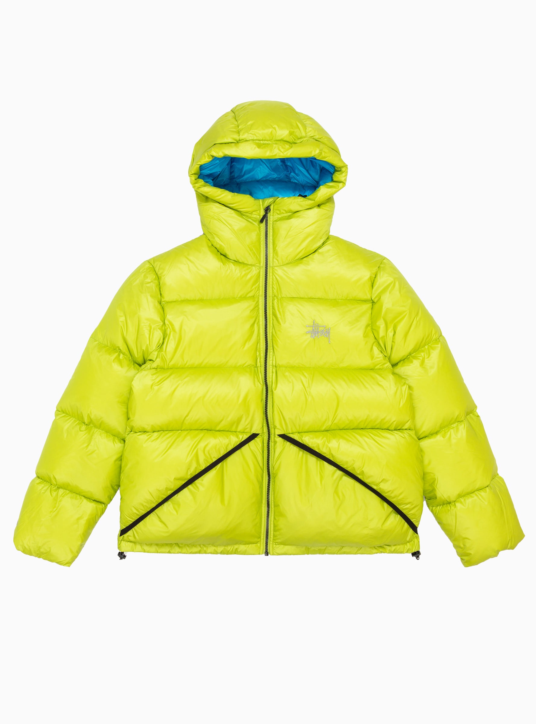  Stüssy Micro Ripstop Down Puffer Jacket Lime