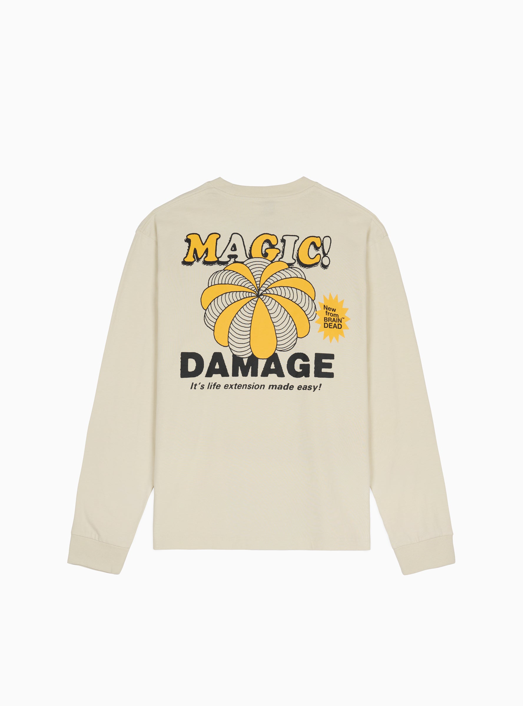  Brain Dead Magic Damage T-shirt Beige