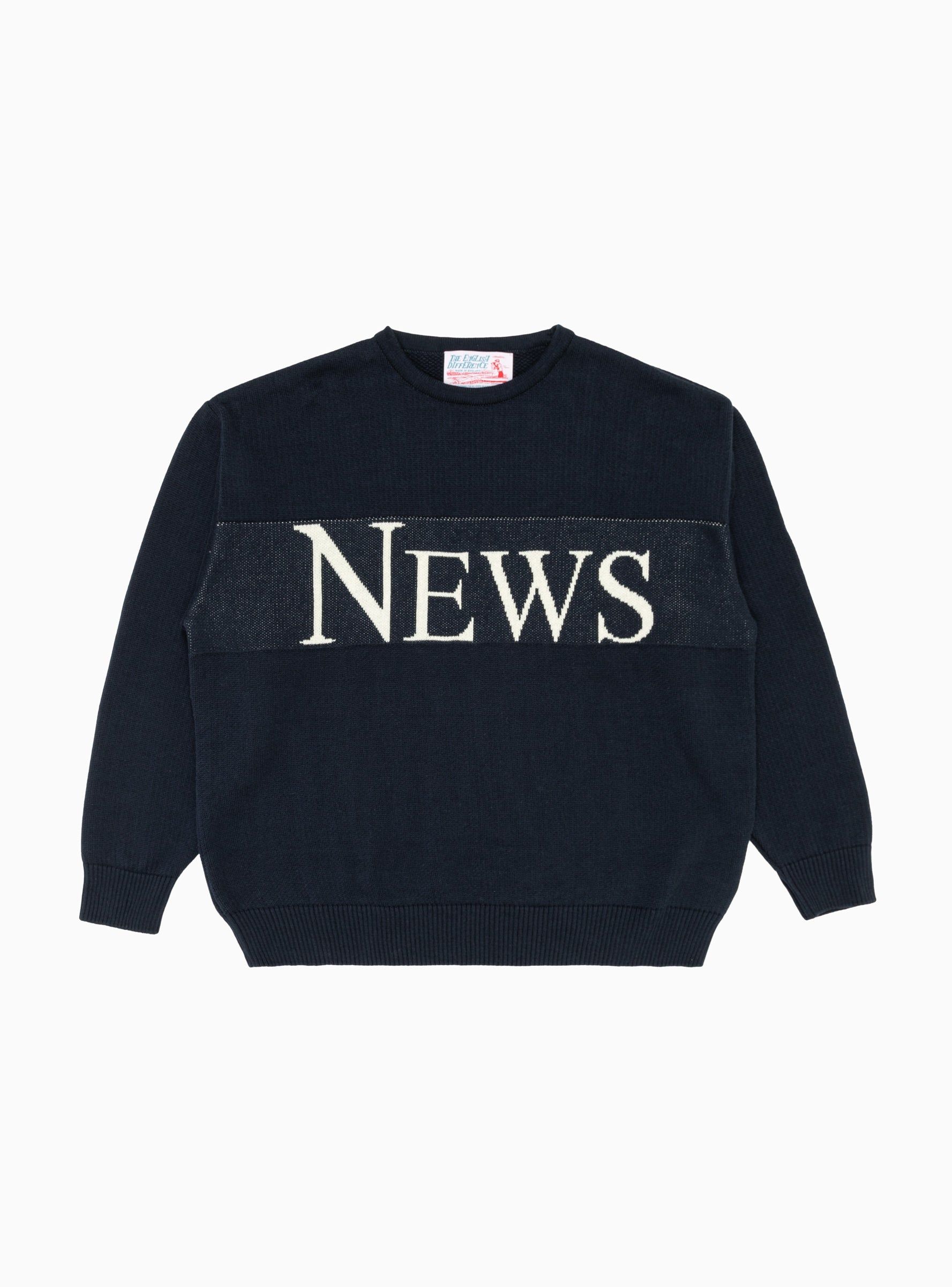  The English Difference Kendrew News Sweater Navy