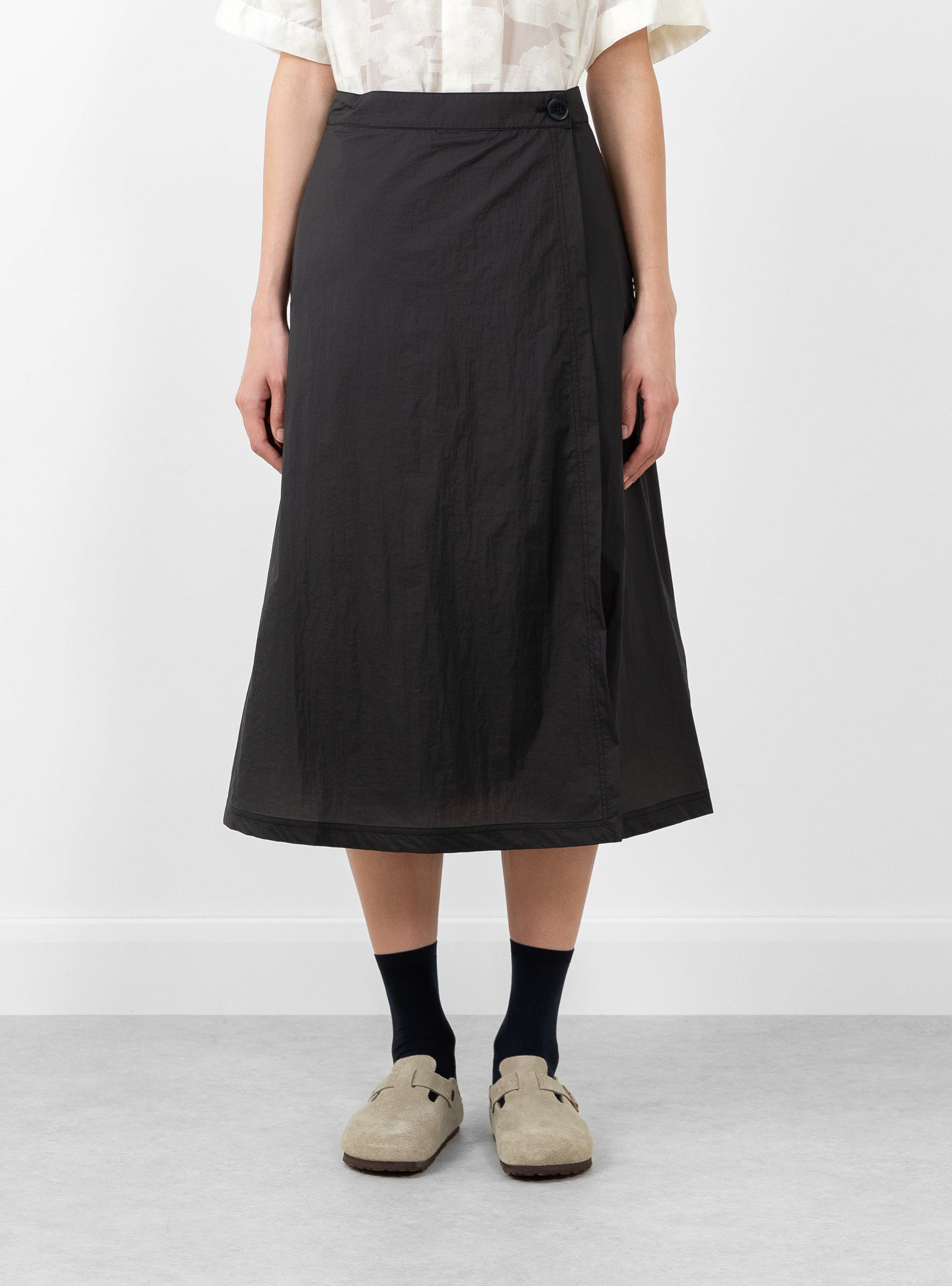  mfpen Wrap Skirt Recycled Black - Size: Large