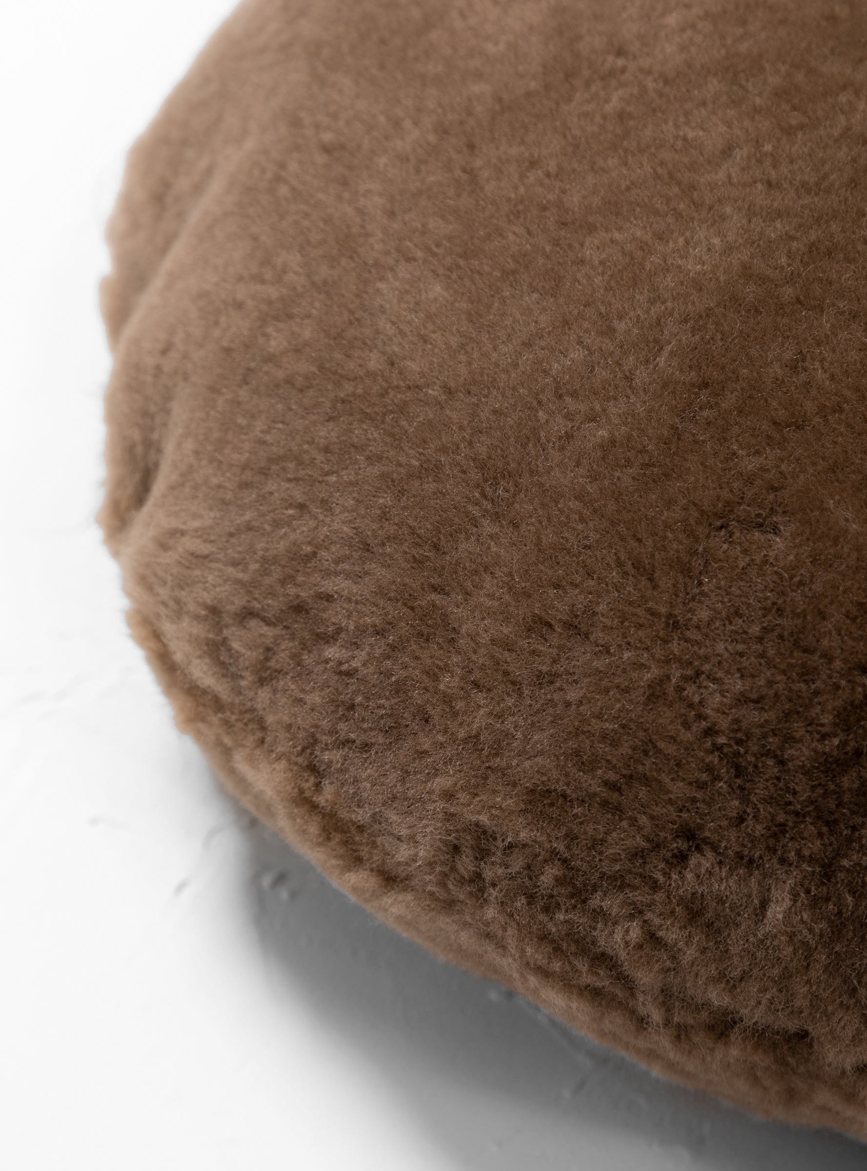  Natures Collection Sheepskin Nordic Velvet Cushion Mocca