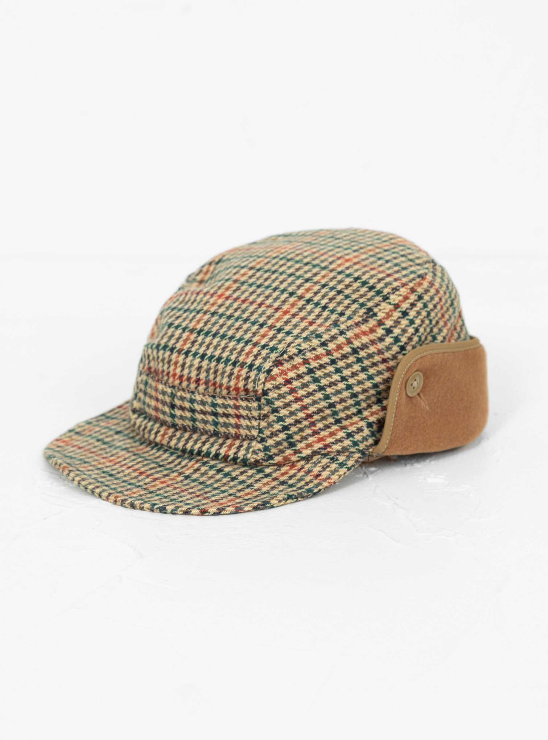  Engineered Garments Hunters Cap Khaki Gunclub Check