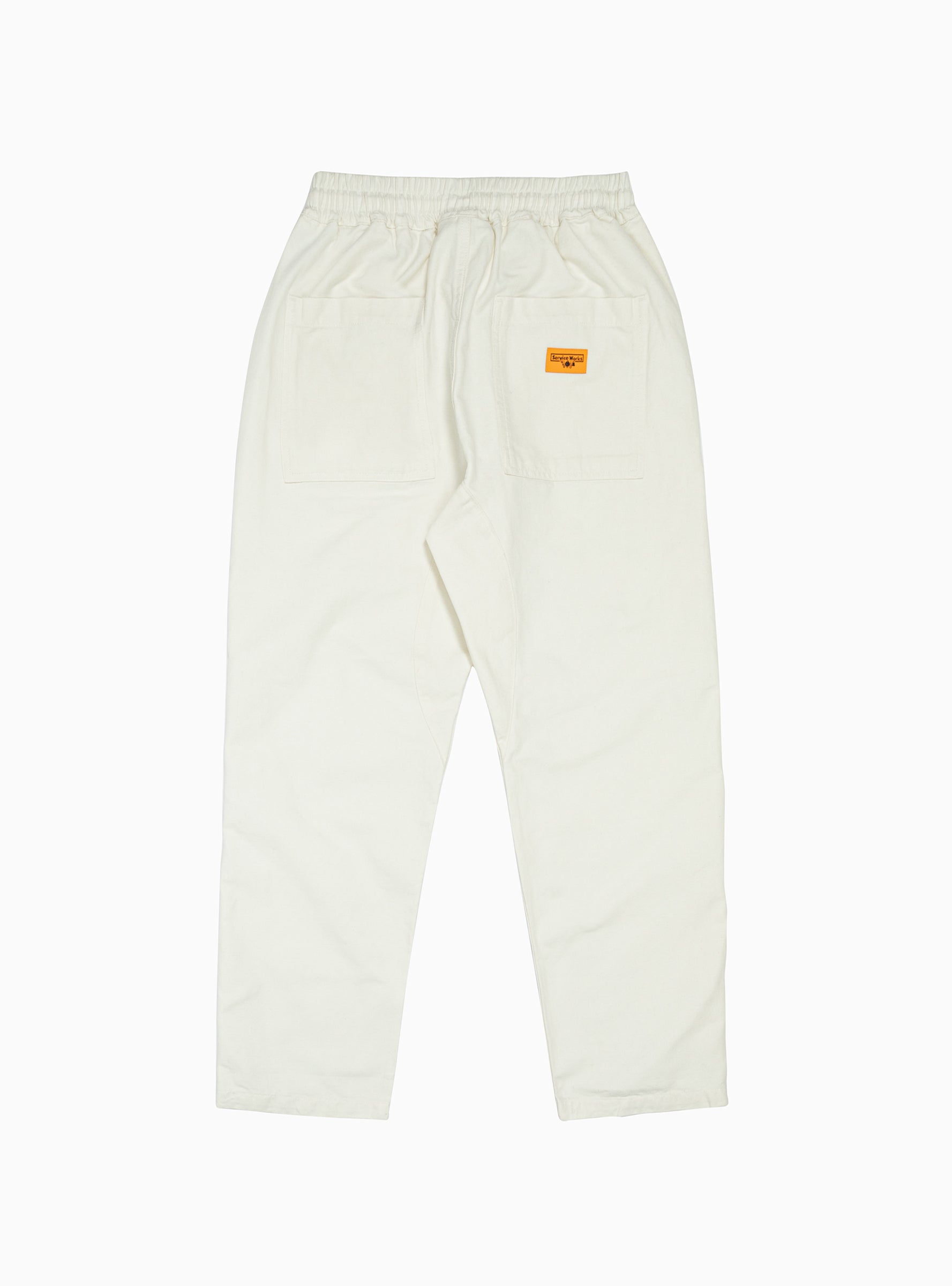 Service Works Service Works Classic Chef Trousers Off White - Size: XL