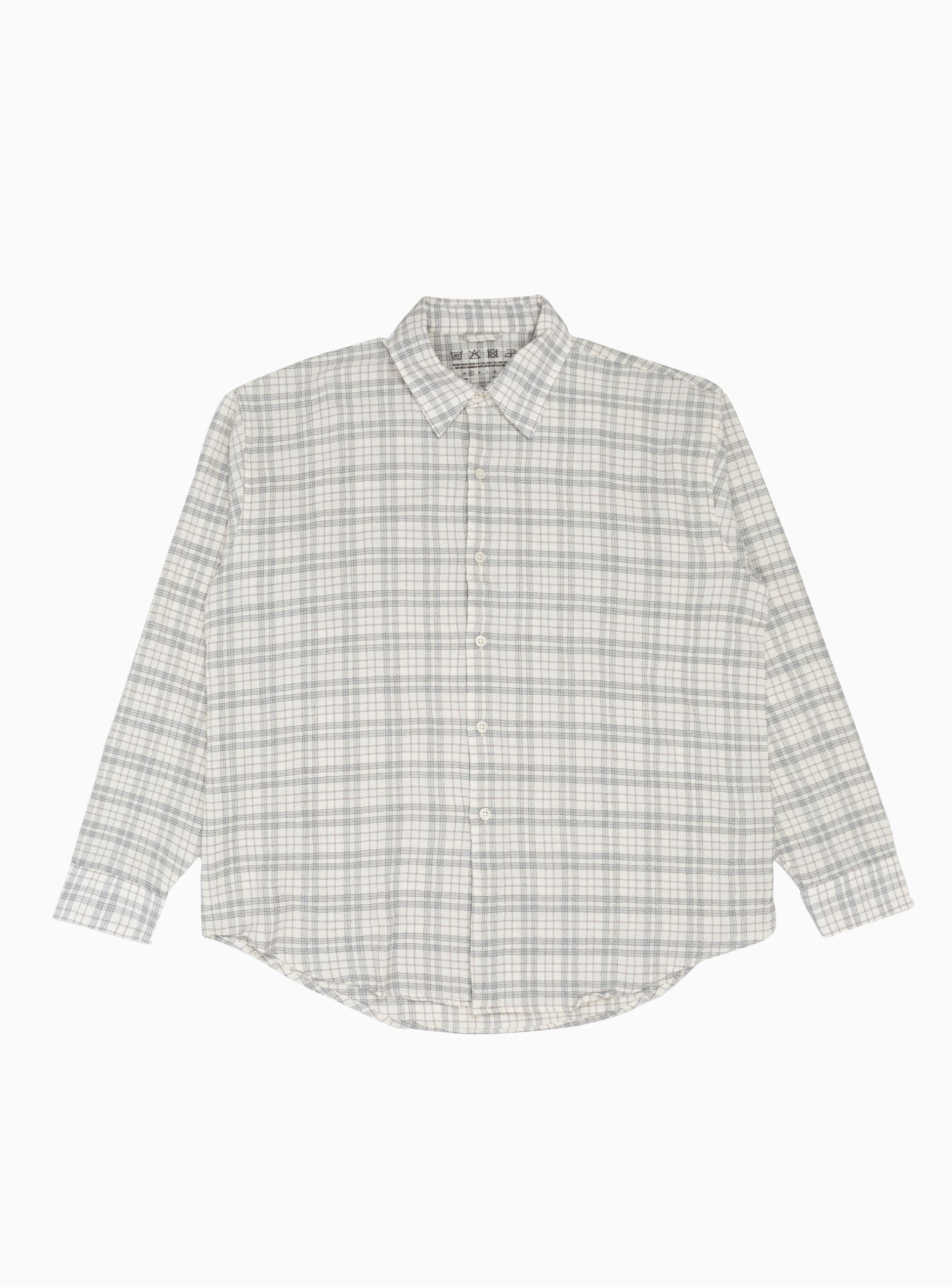  mfpen Exact Seersucker Shirt Grey Check