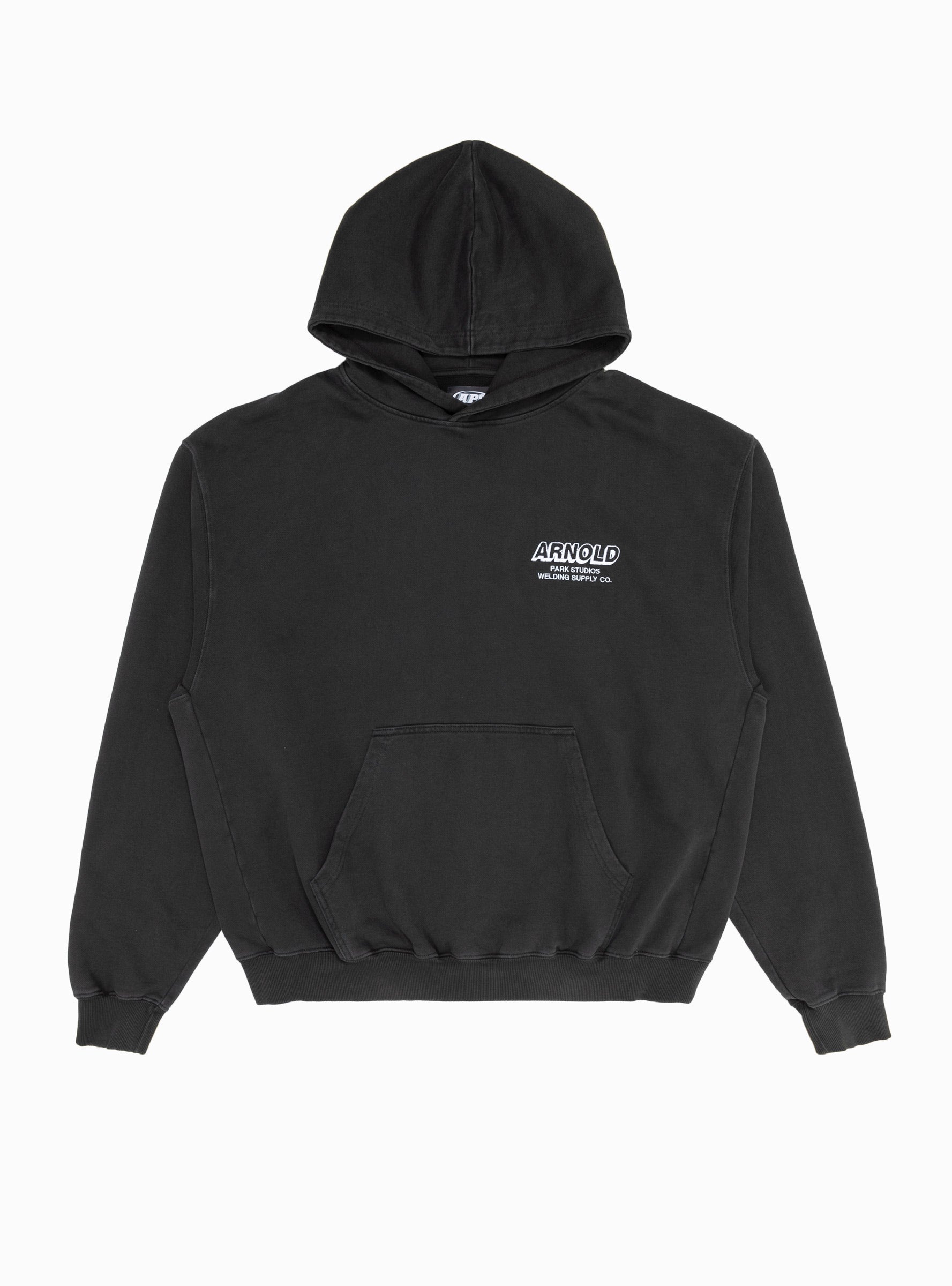  Arnold Park Studios Welding Supply Hoodie Faded Black - Size: Medium