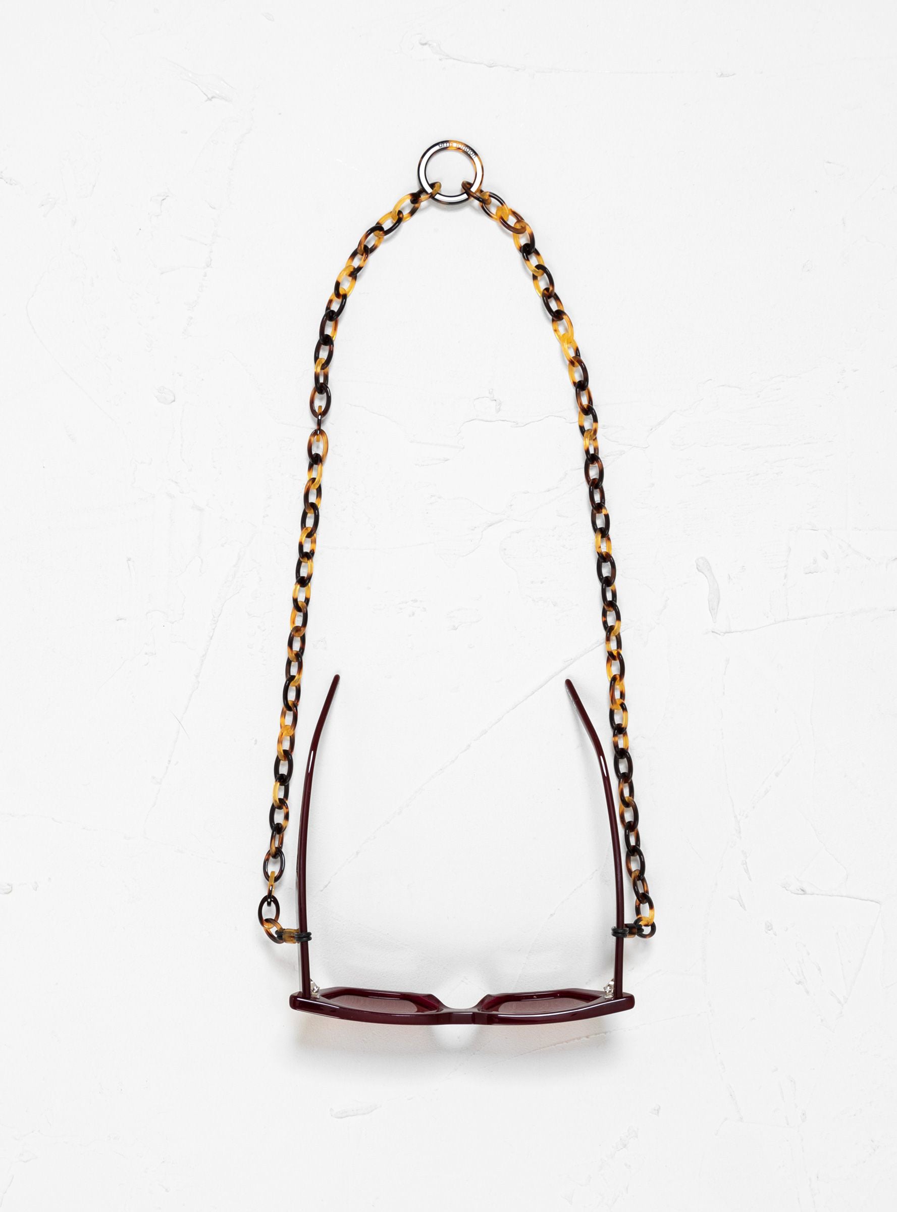  Orris London Smiley Mini Glasses Chain Dark Tortoiseshell