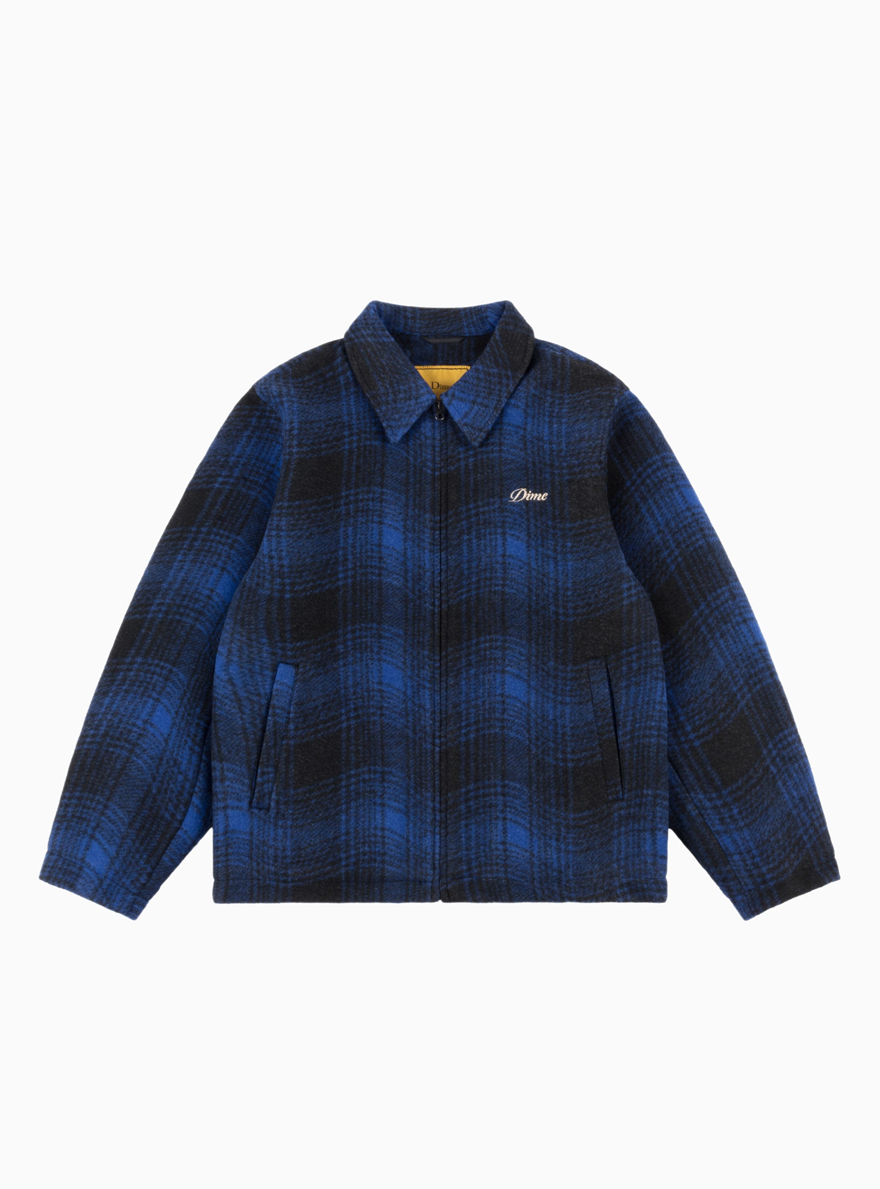  Dime Wave Plaid Jacket Blue