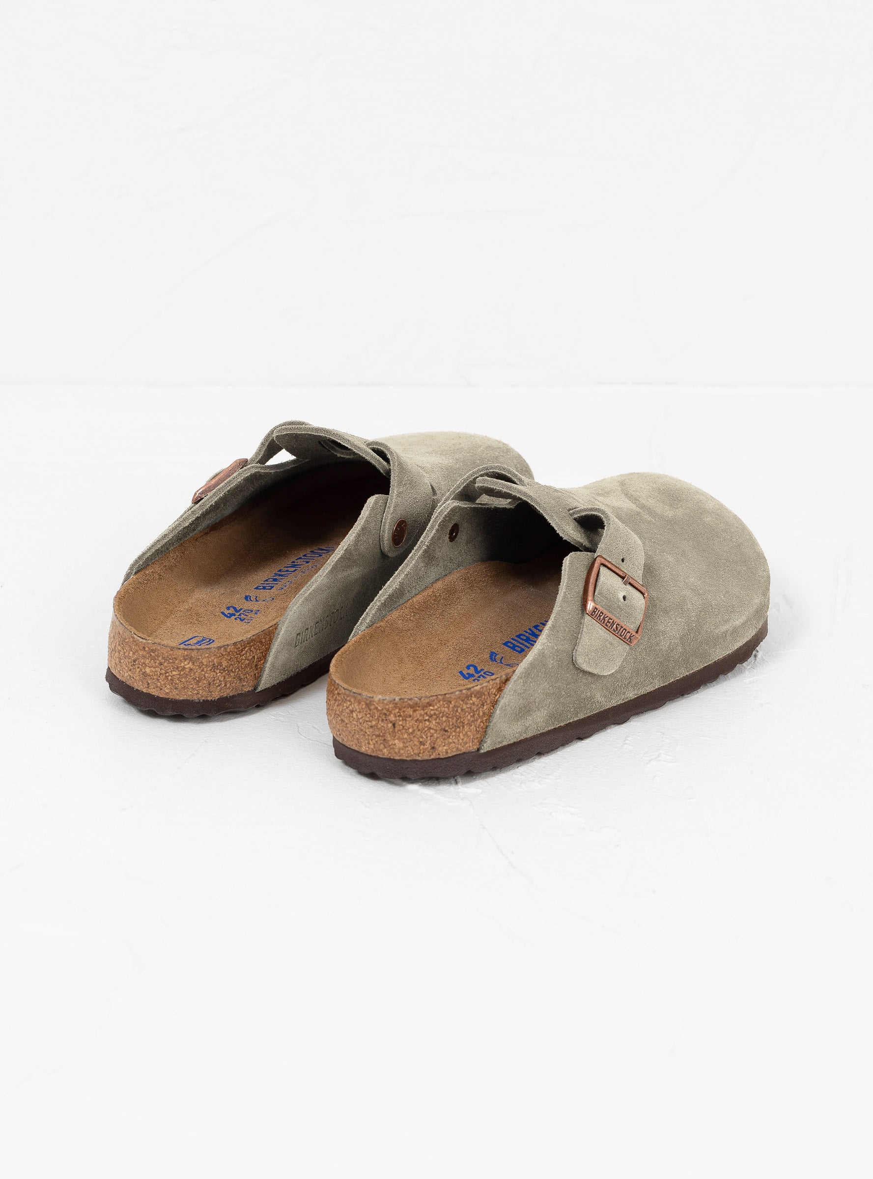 Birkenstock Birkenstock Boston SFB Suede Clogs Taupe - Size: 43