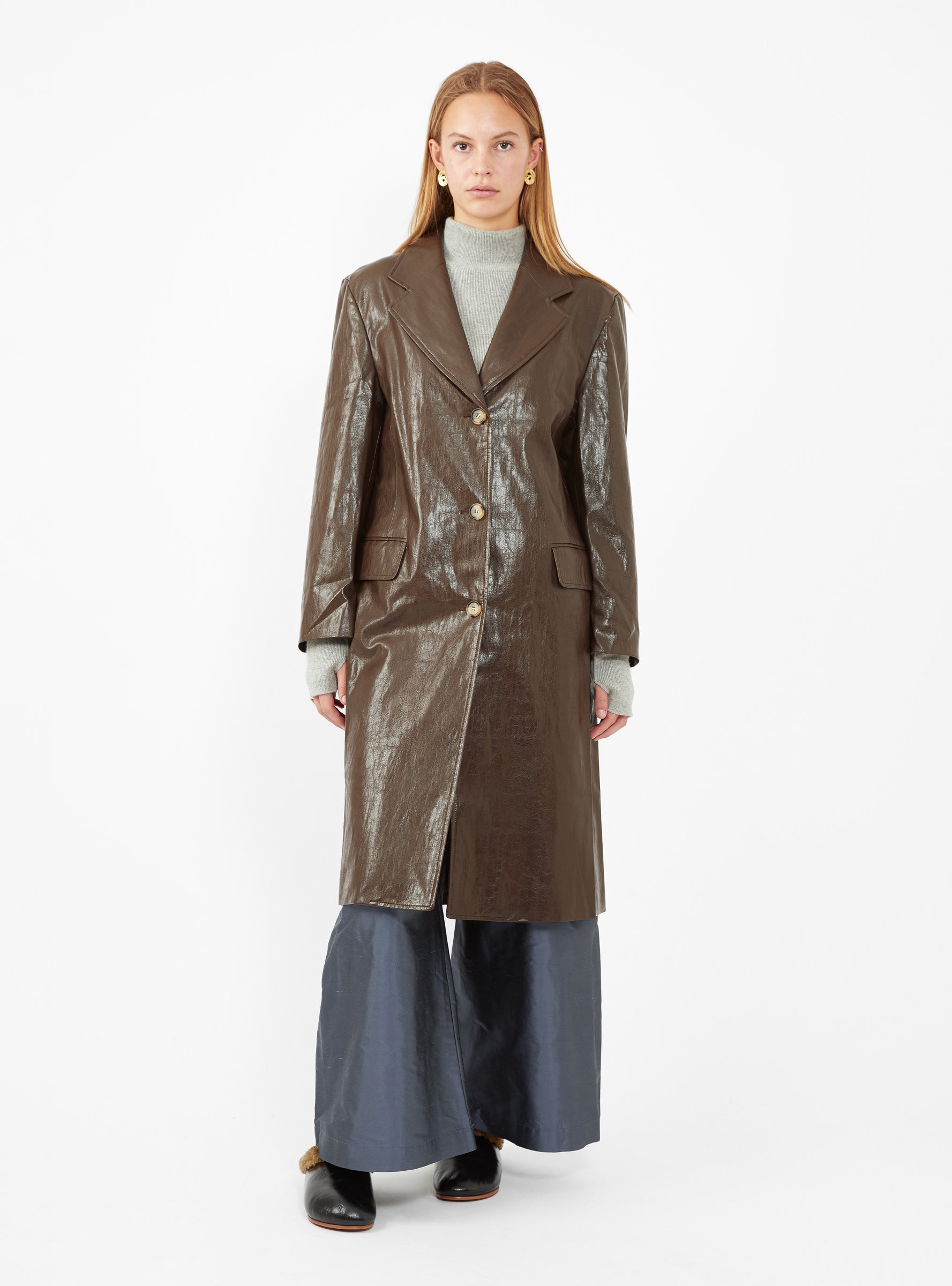  Rejina Pyo Kara Coat Brown