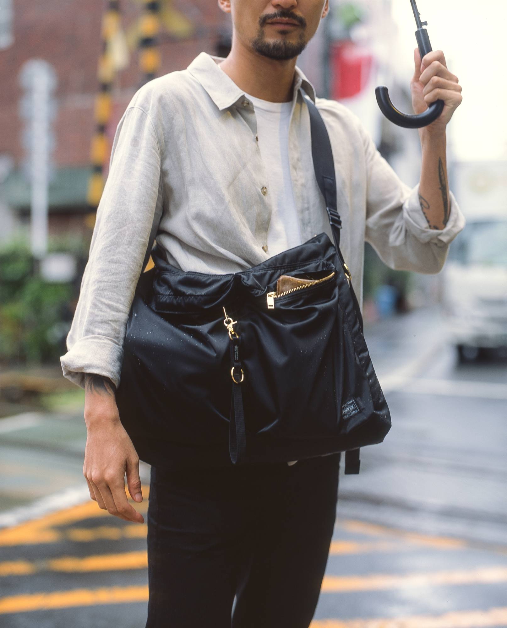  Garbstore x Porter Yoshida & Co. Sacoche Day Bag Black