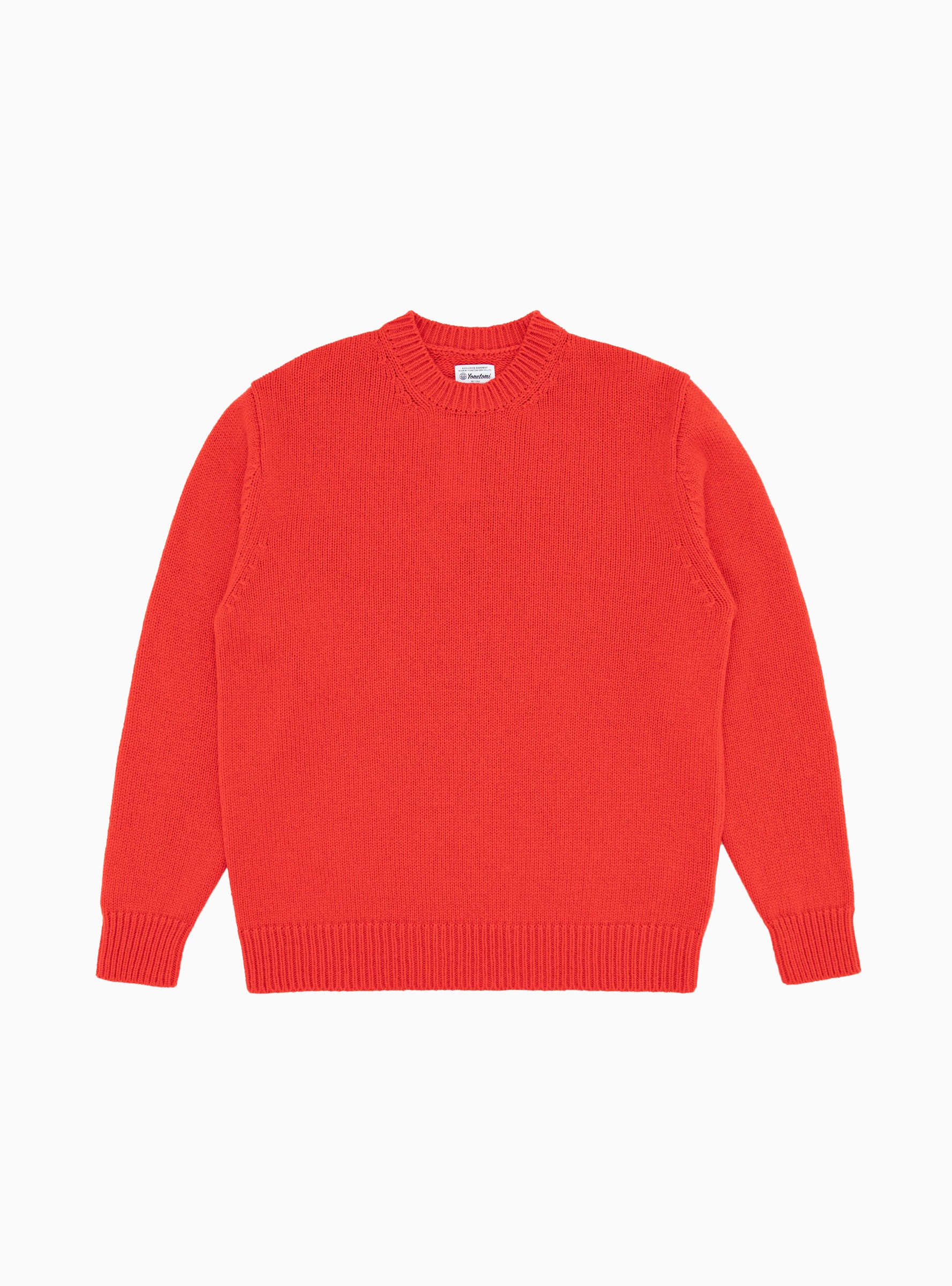  YONETOMI Soft Lambswool Sweater Red