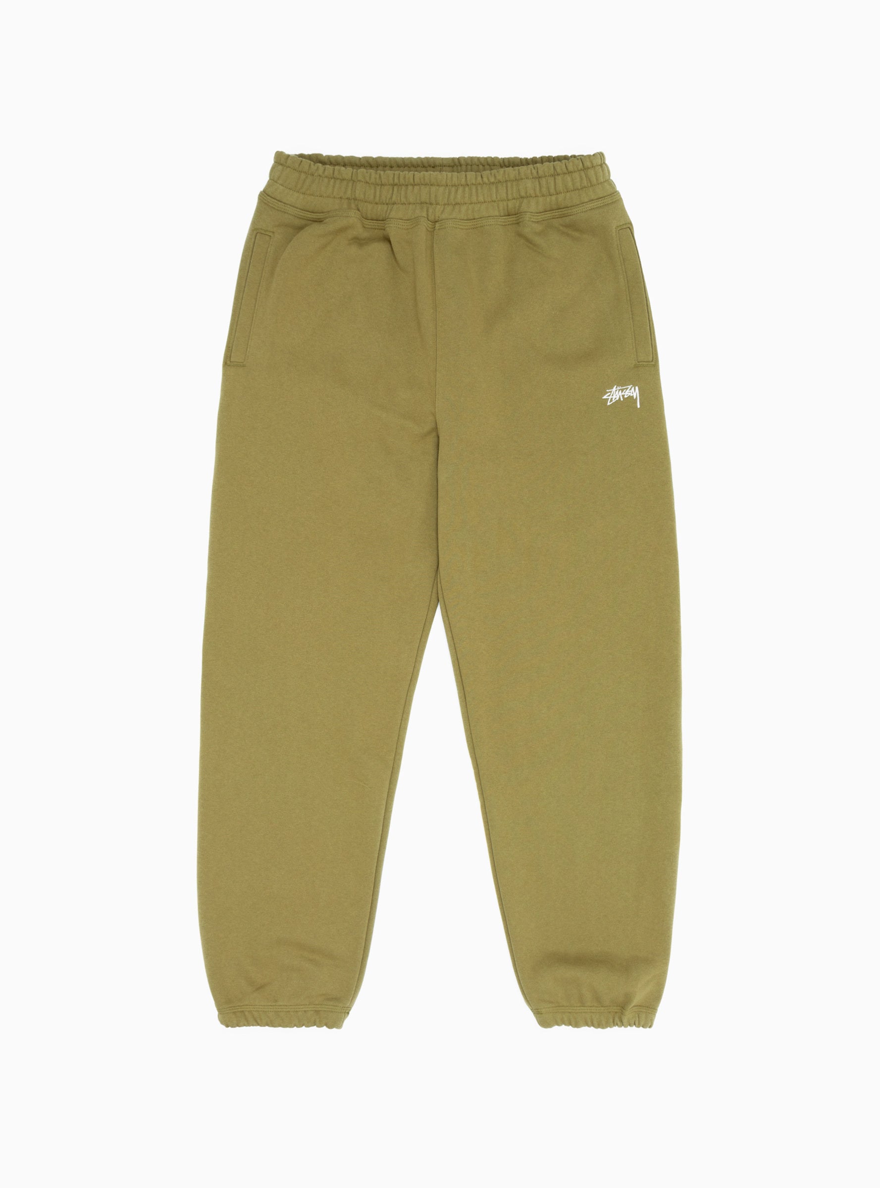  Stüssy Stock Logo Sweatpants Olive