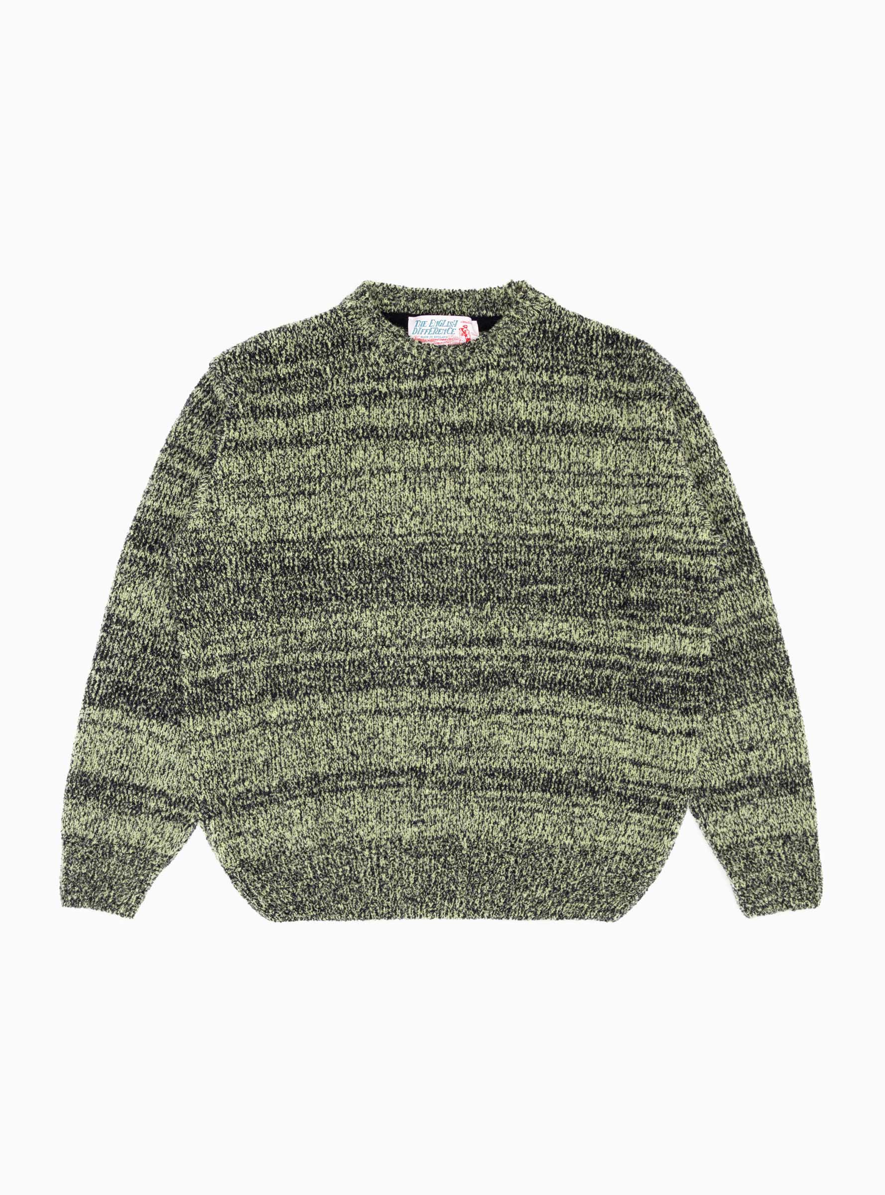  The English Difference Boucle Sweater Green Mix