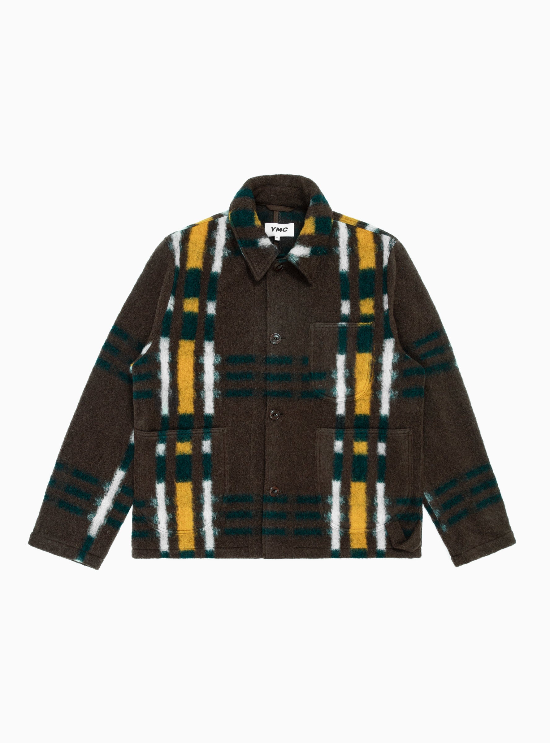  YMC Labour Chore Jacket Brown Check